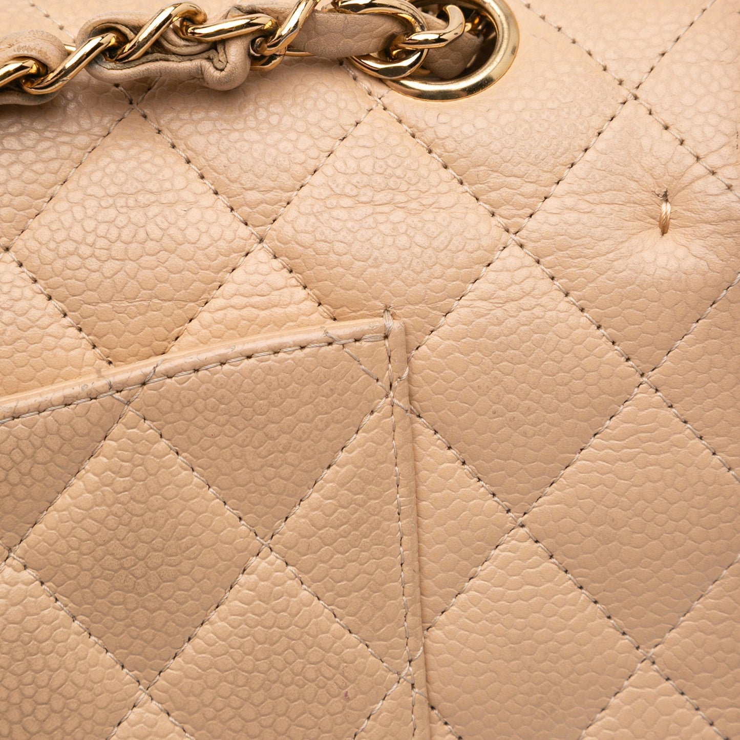 Chanel Medium Classic Caviar Double Flap Brown