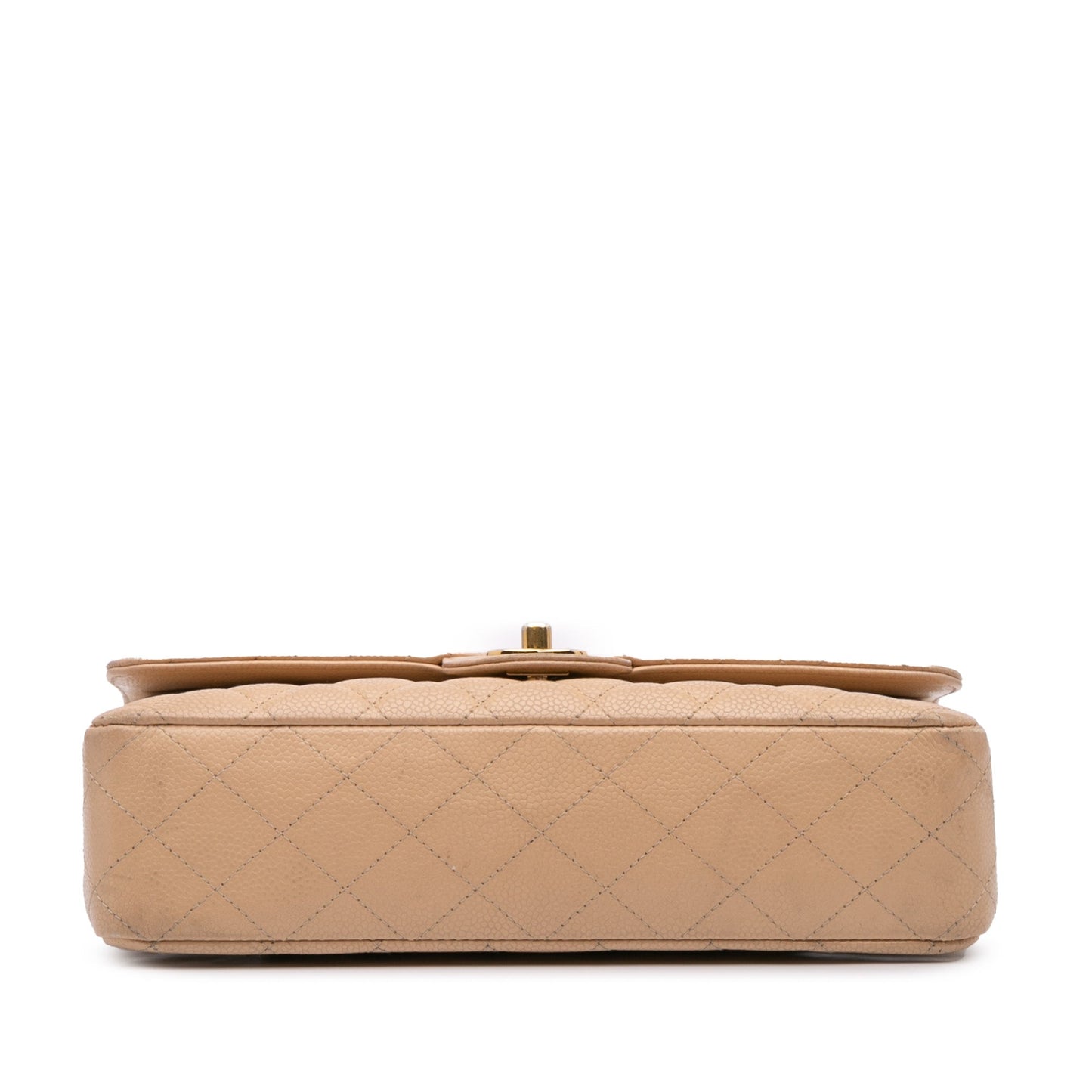 Chanel Medium Classic Caviar Double Flap Brown
