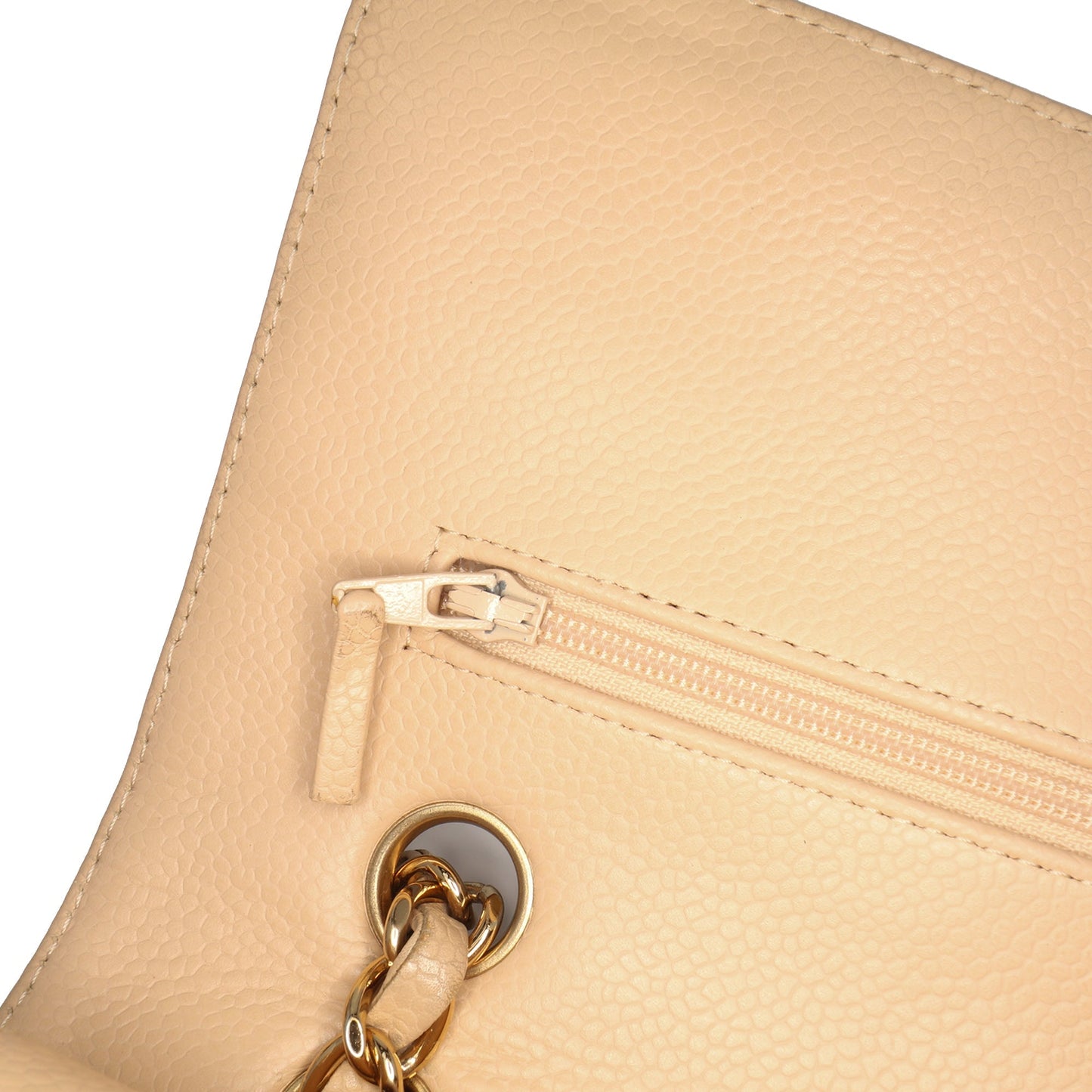 Chanel Medium Classic Caviar Double Flap Brown