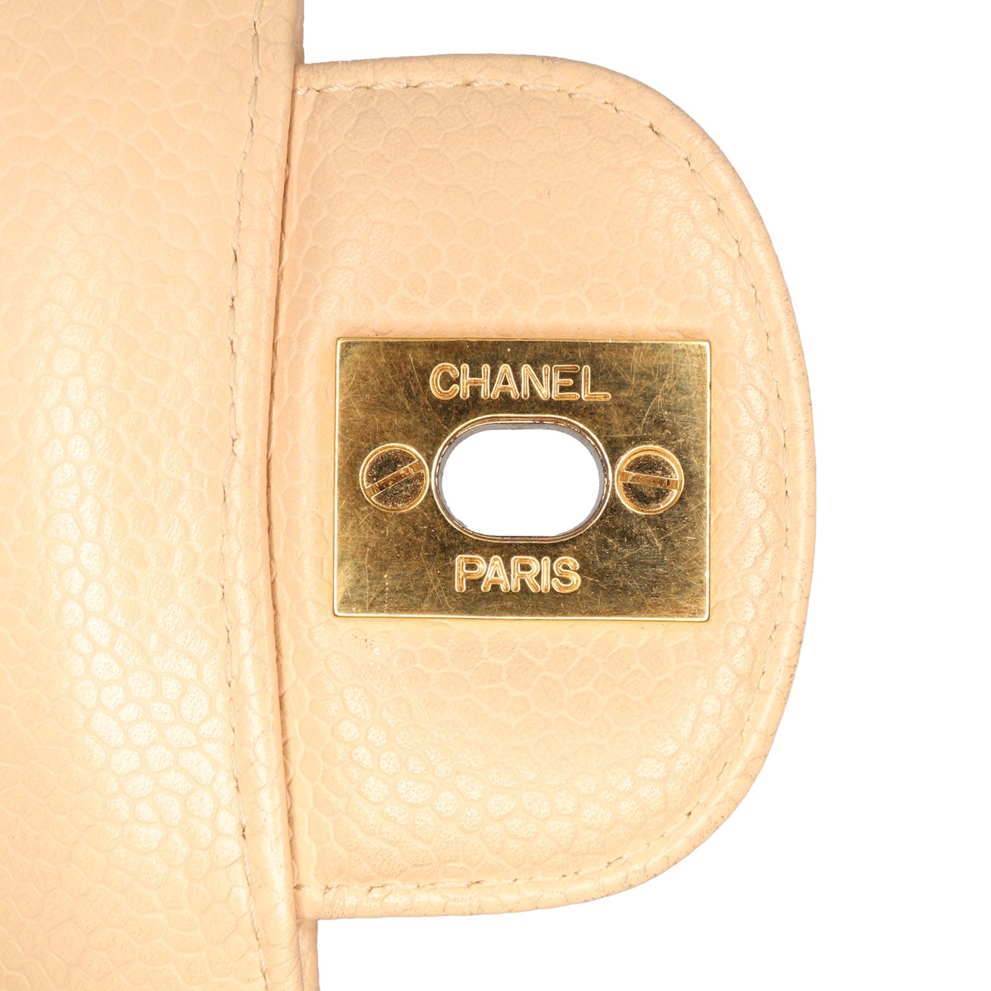 Chanel Medium Classic Caviar Double Flap Brown