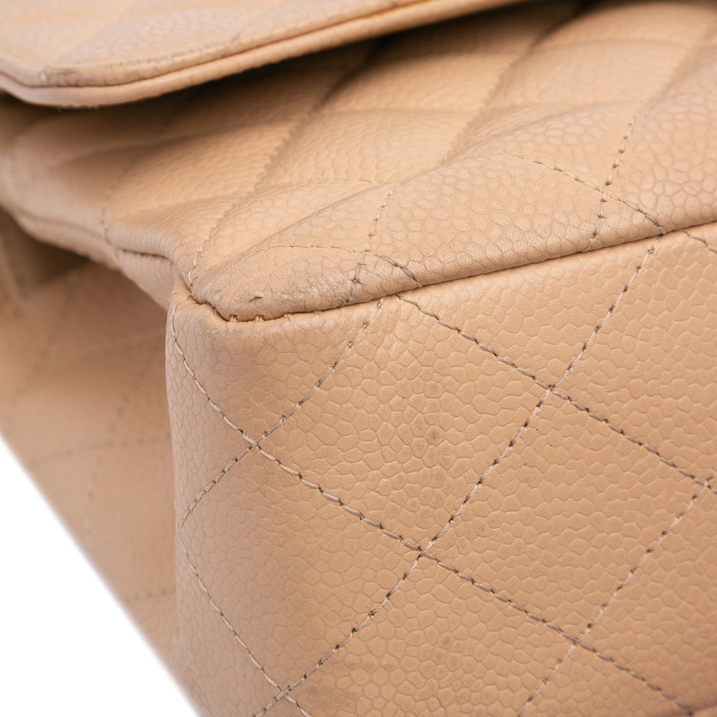 Chanel Medium Classic Caviar Double Flap Brown
