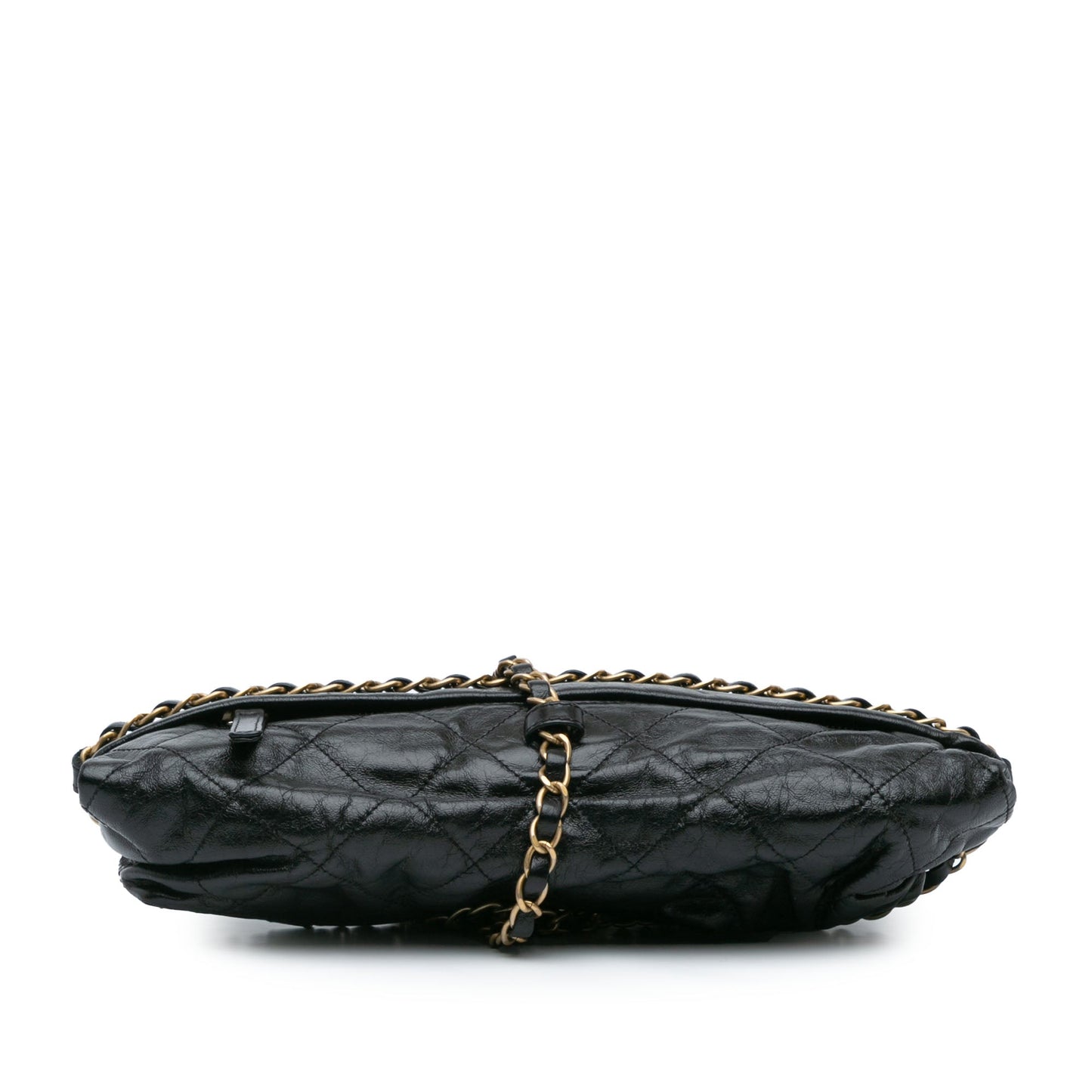 Chanel Aged Calfskin Midnight Swim Baluchon Bag Black