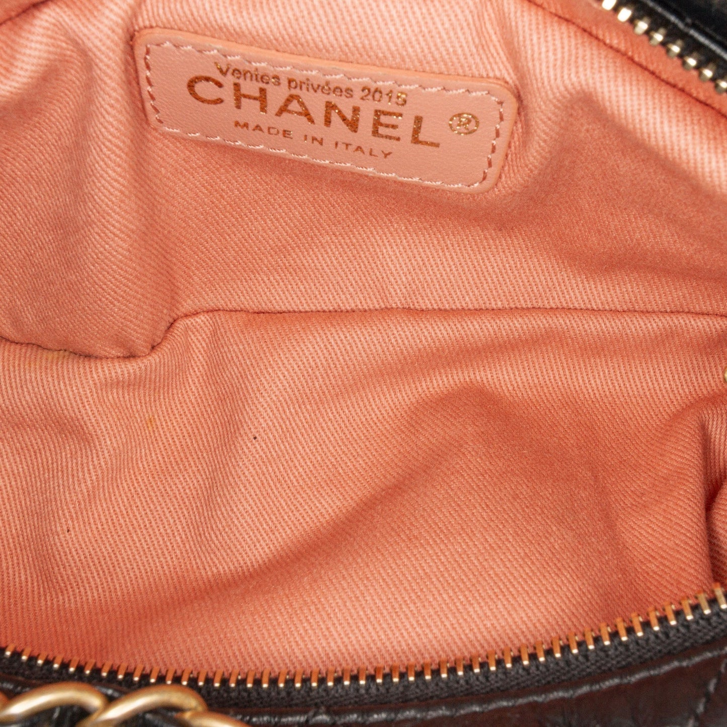 Chanel Aged Calfskin Midnight Swim Baluchon Bag Black