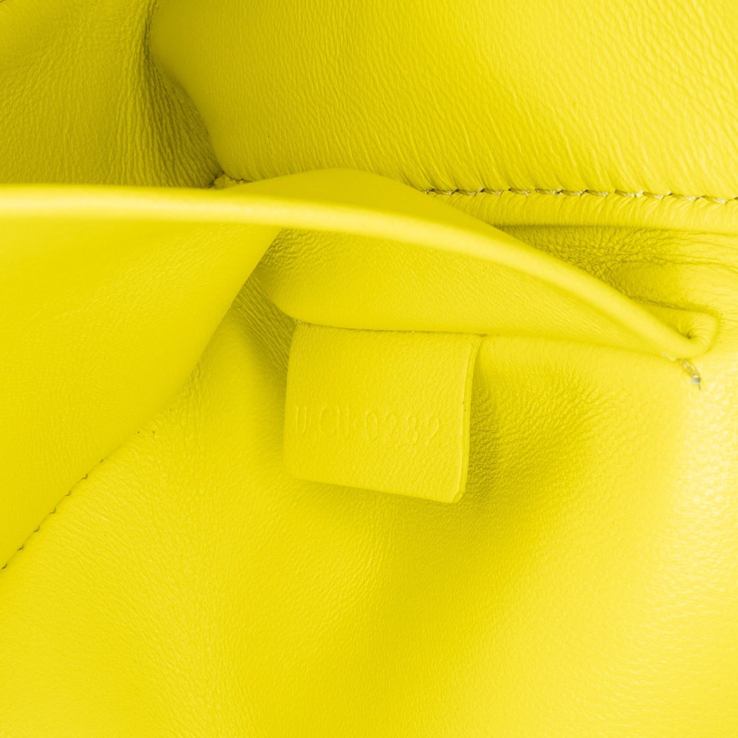 Celine Triomphe Calfskin Cuir Chain Shoulder Bag Yellow