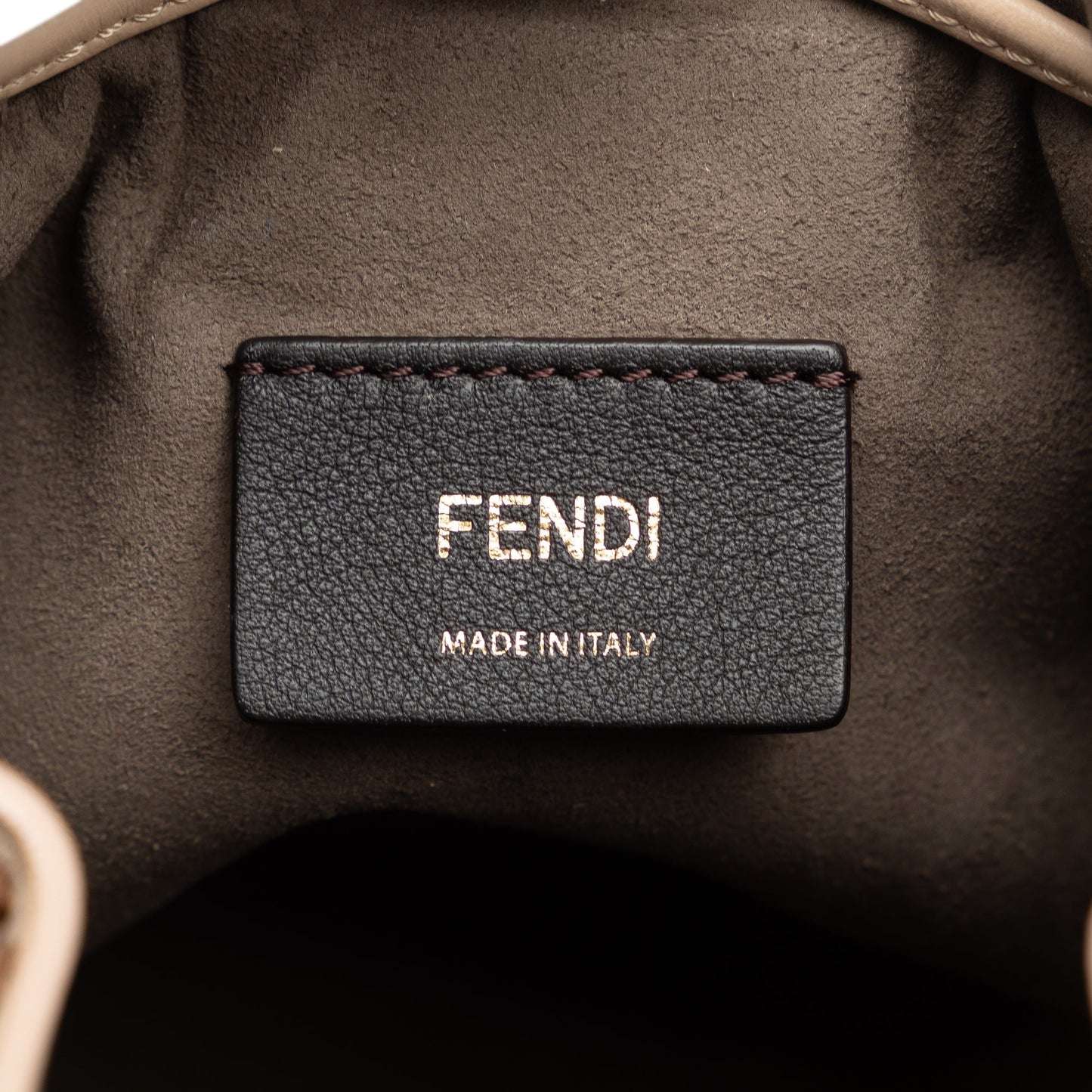 Fendi Shearling Mini Mon Tresor Bucket Bag Pink