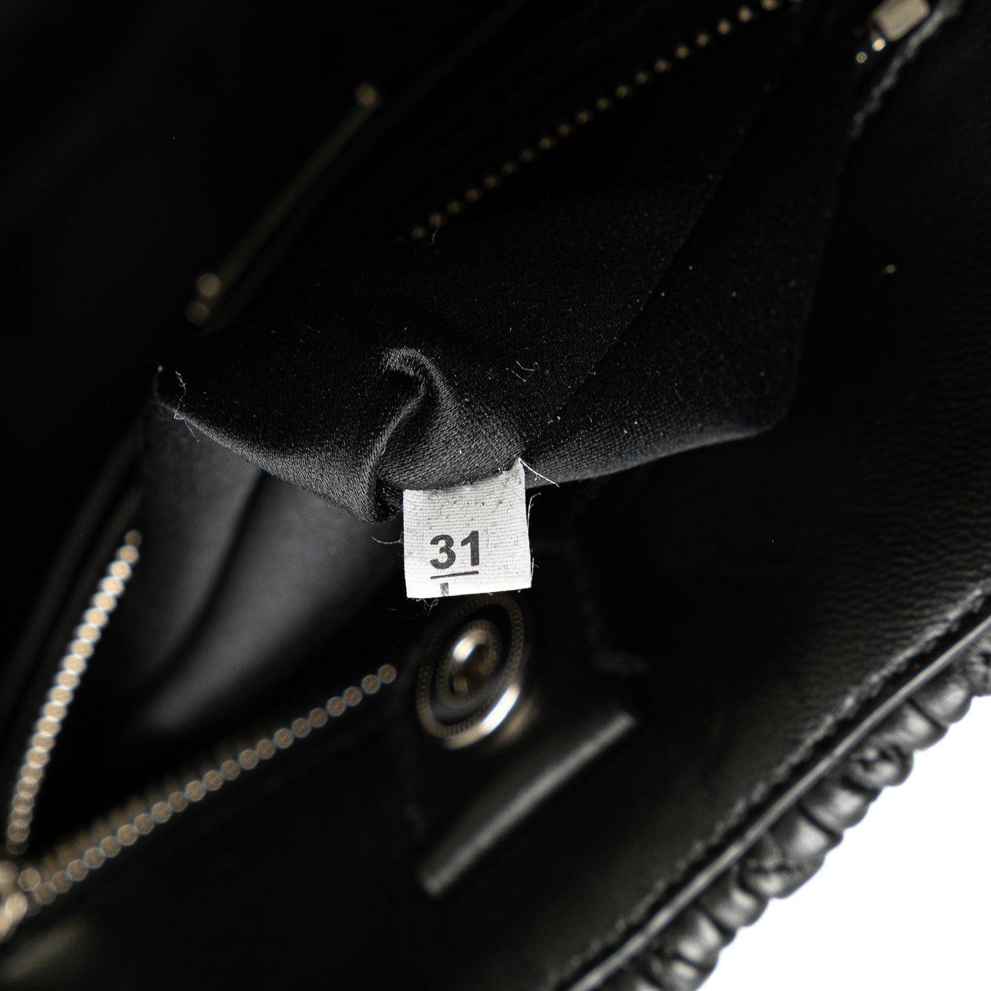 Miu Miu Matelasse Nappa Crystal Satchel Black