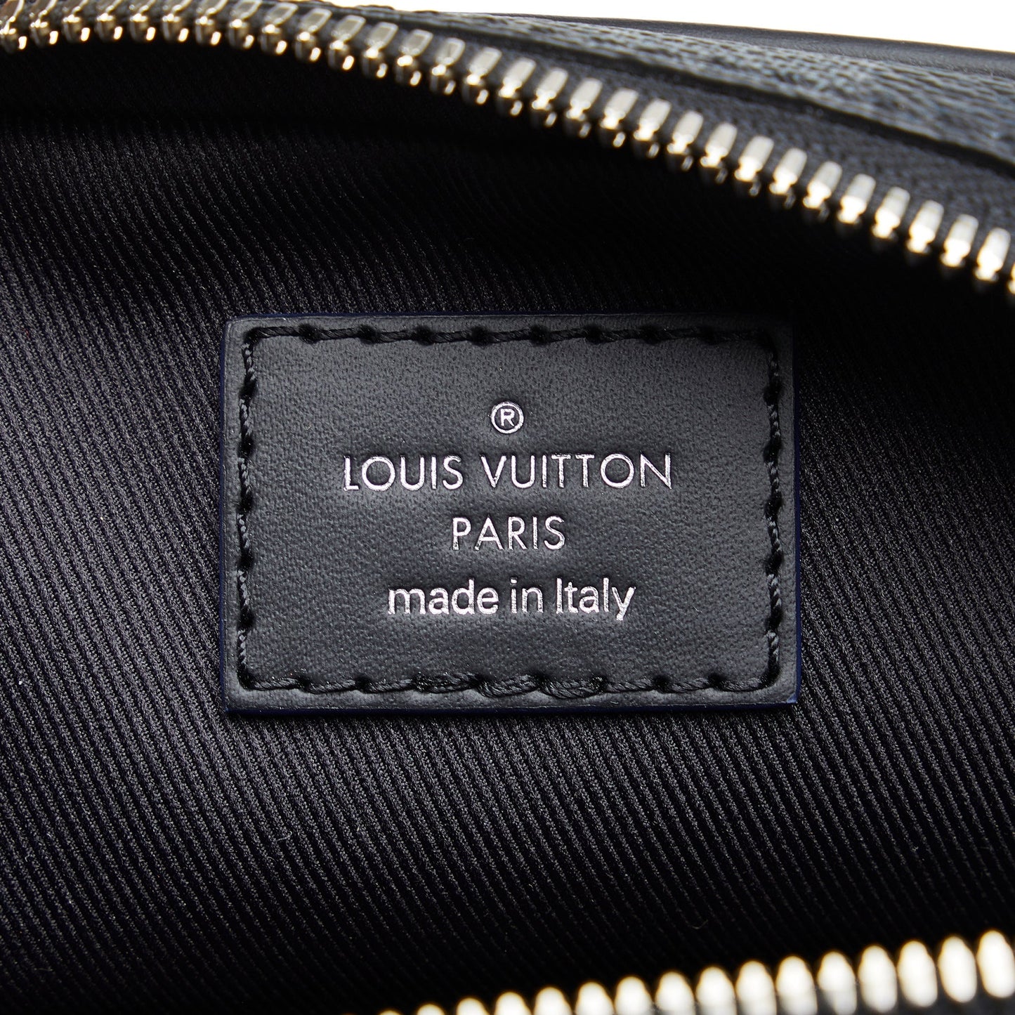 Louis Vuitton Damier Graphite Renaissance Map Danube Slim PM Black