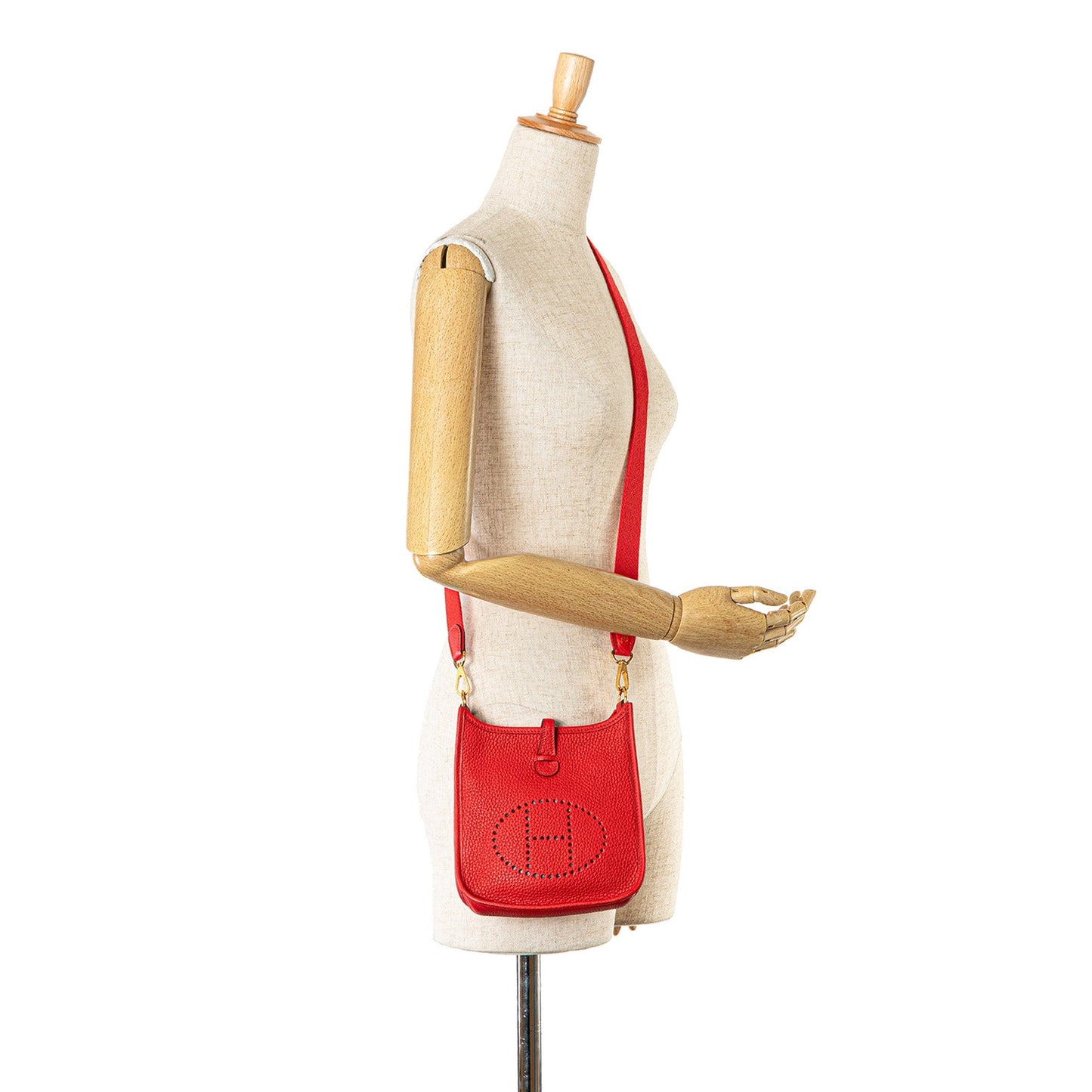 Hermès Clemence Evelyne TPM Red