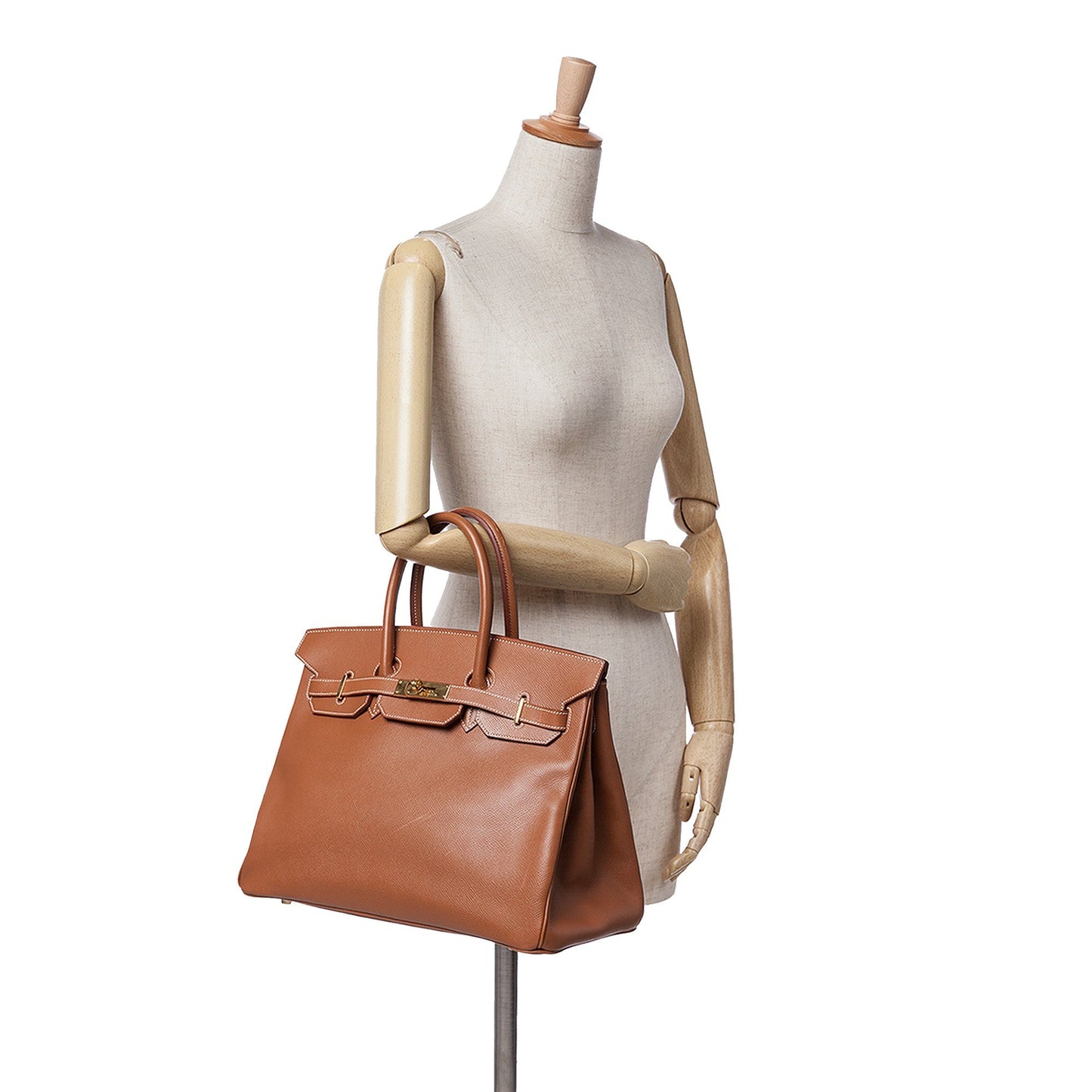 Hermès Courchevel Birkin Retourne 35 Brown