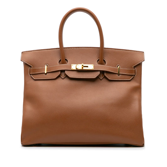 Hermès Courchevel Birkin Retourne 35 Brown