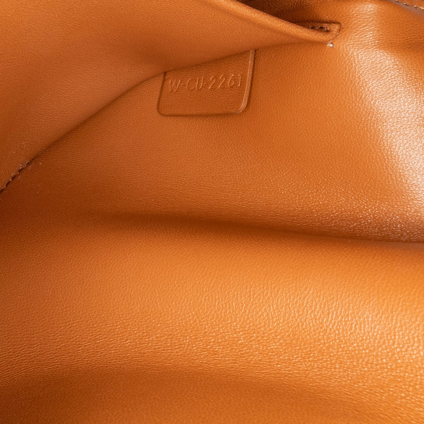 Celine Leather Triomphe Claude Shoulder Bag Brown