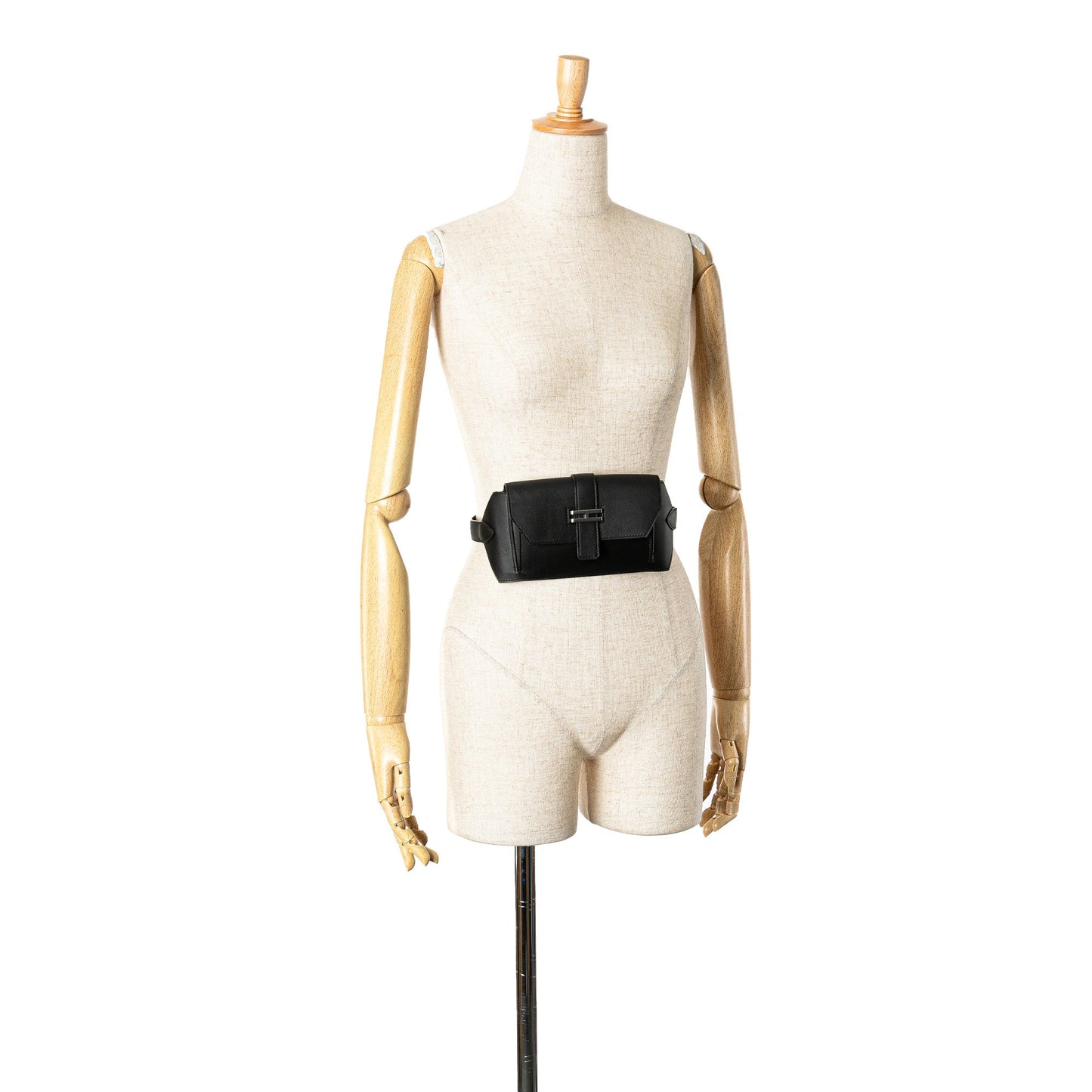 Hermès Swift Elan Pocket 24 Belt Bag Black