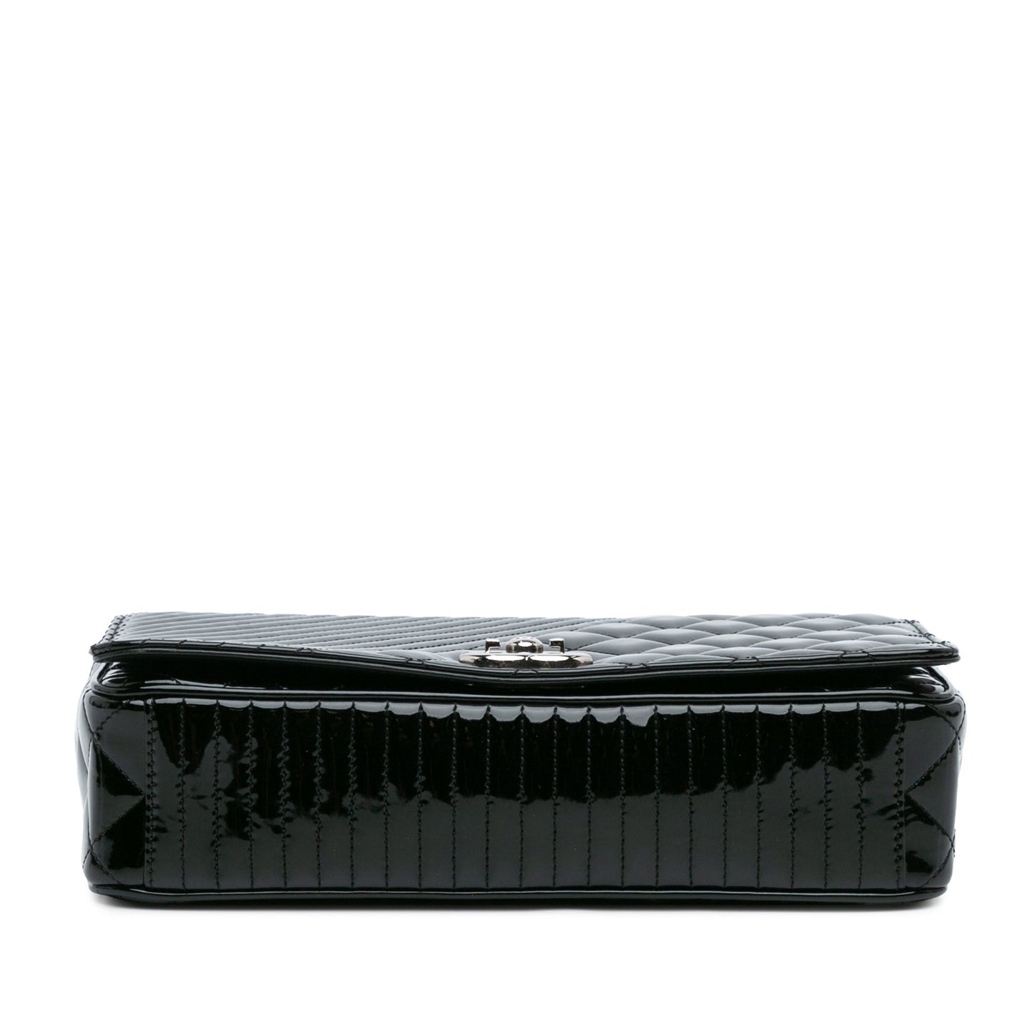 Chanel Medium Patent Coco Boy Flap Black