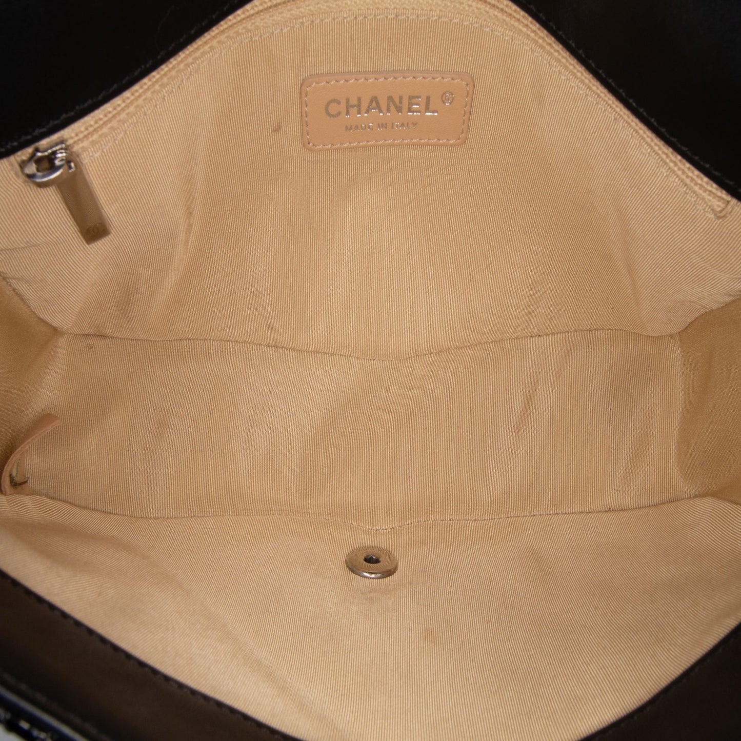 Chanel Medium Patent Coco Boy Flap Black