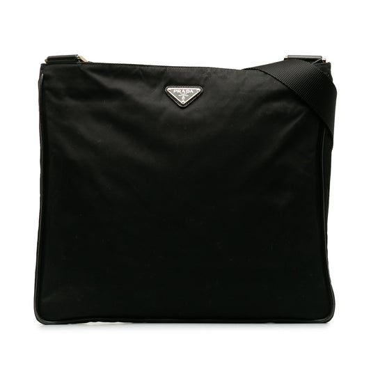 Prada Tessuto Zip Top Crossbody Black