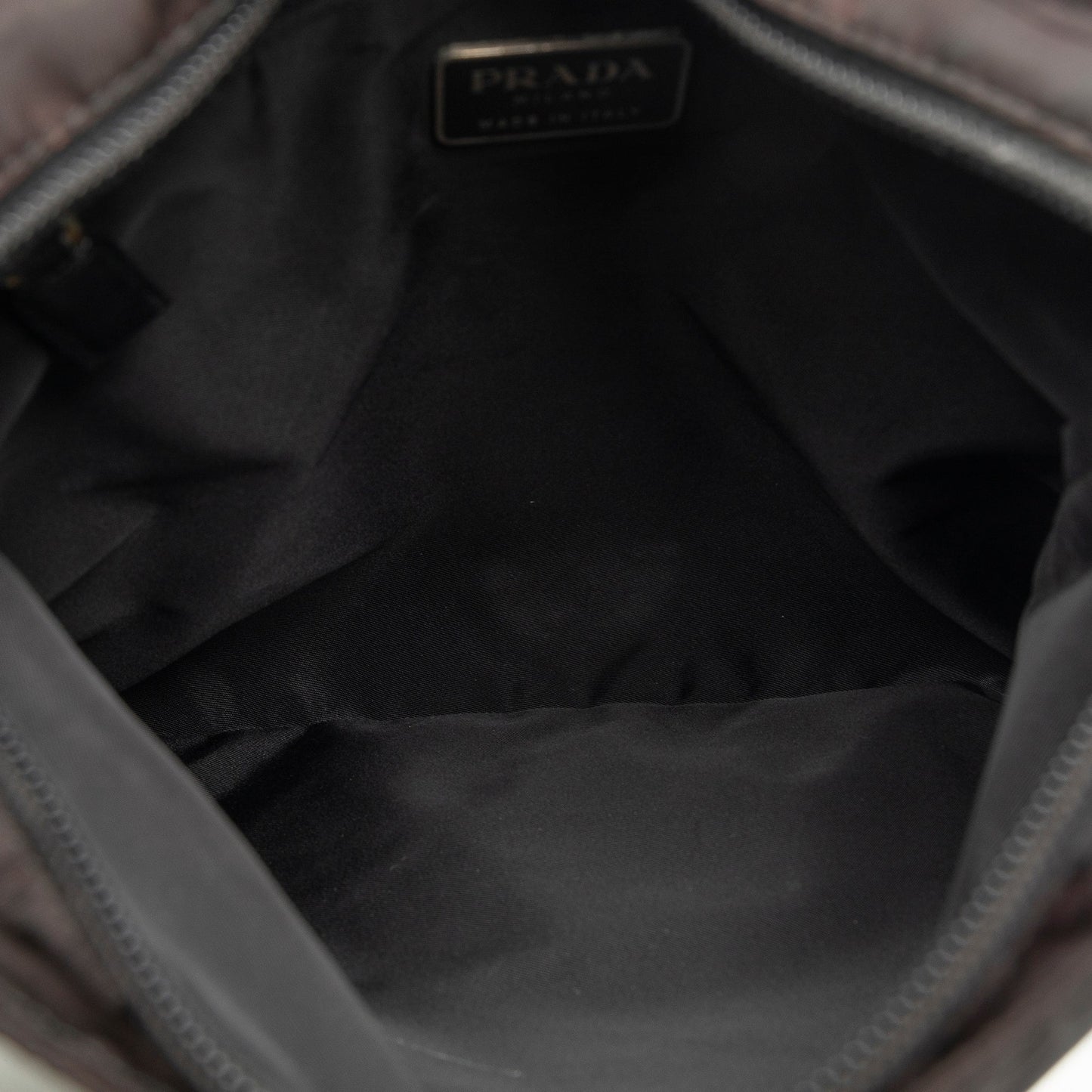 Prada Tessuto Zip Top Crossbody Black