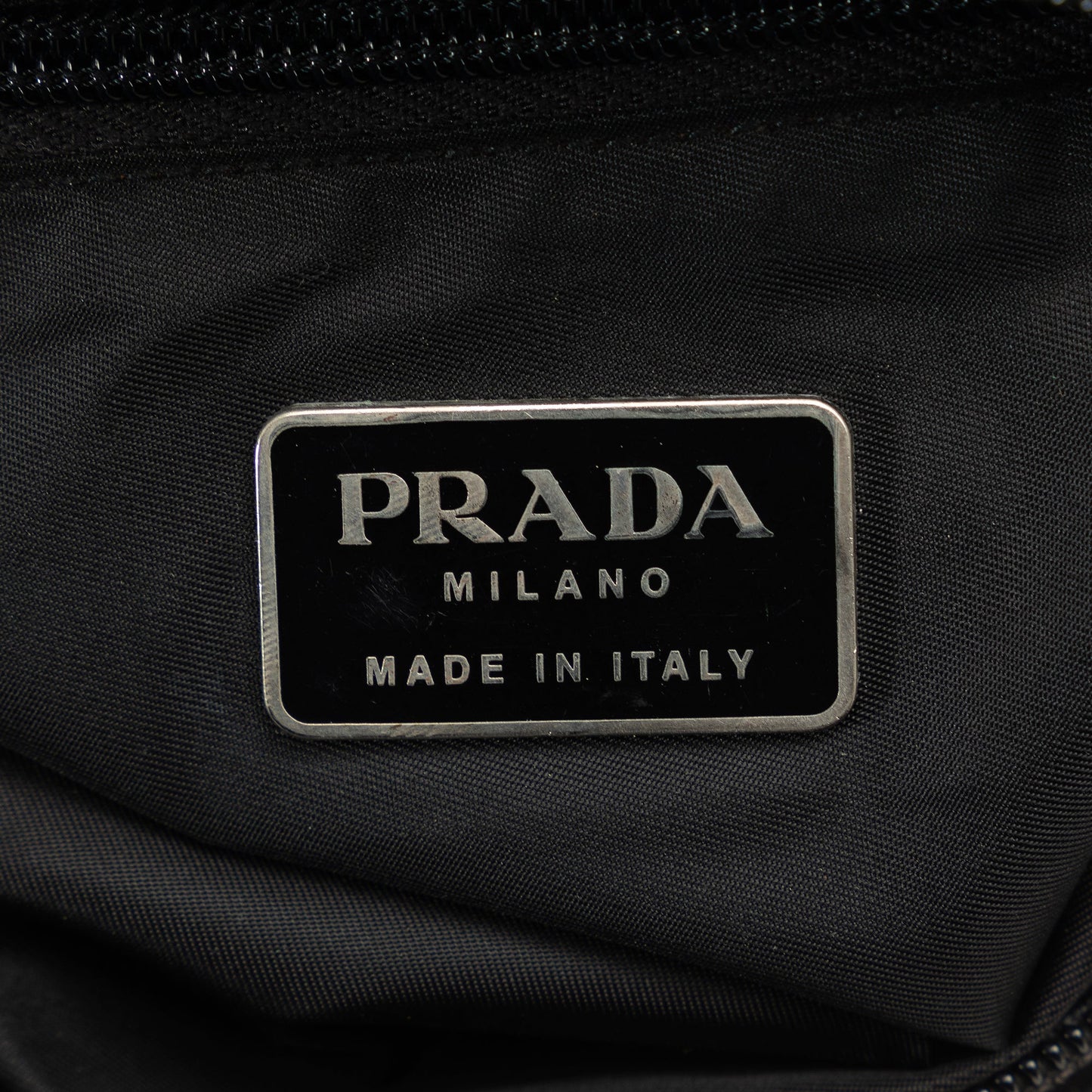Prada Tessuto Zip Top Crossbody Black