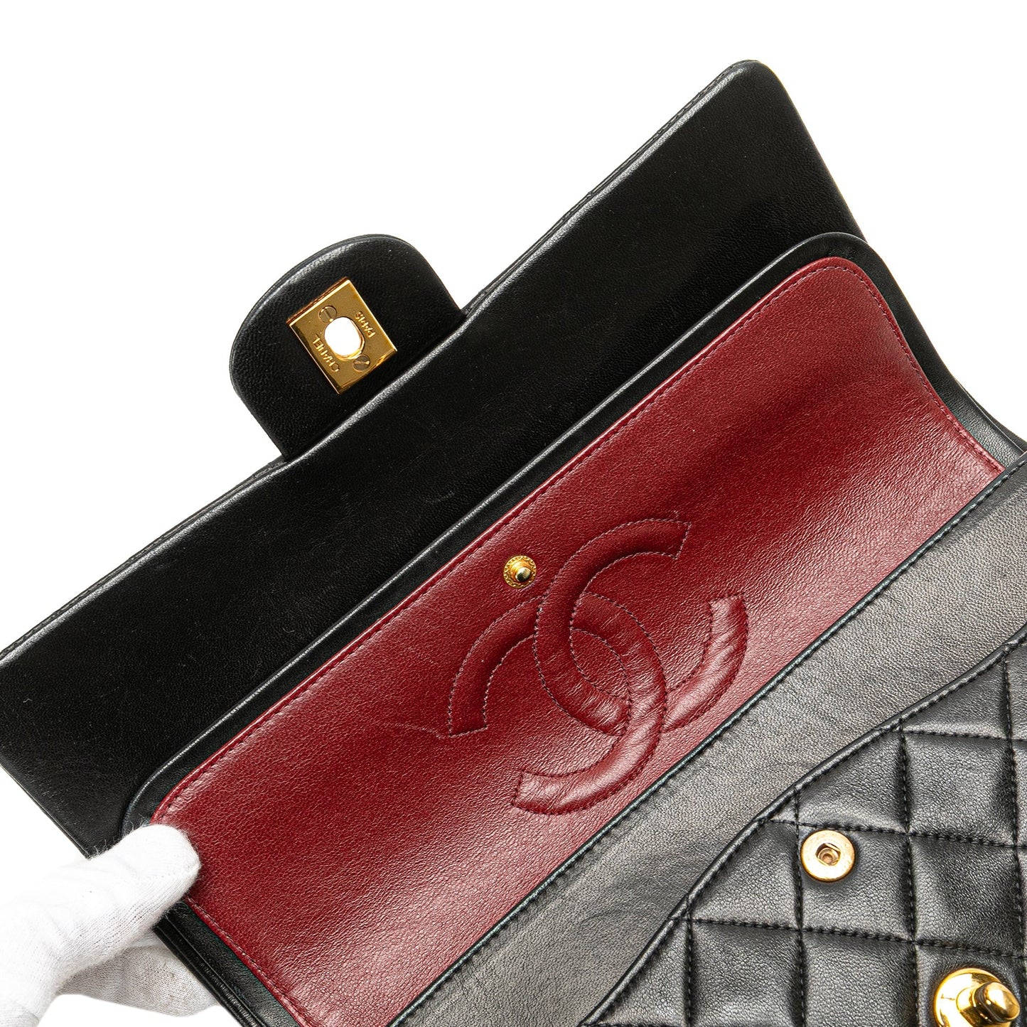 Chanel Medium Classic Lambskin Double Flap Black