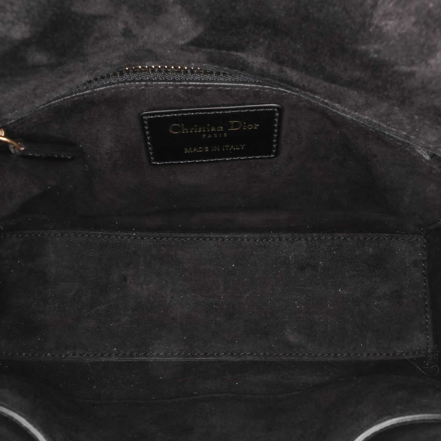 Dior Small Crinkled Patent Cannage My ABCDior Lady Dior Black