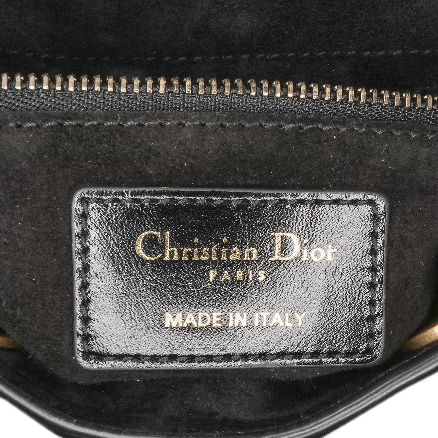 Dior Small Crinkled Patent Cannage My ABCDior Lady Dior Black