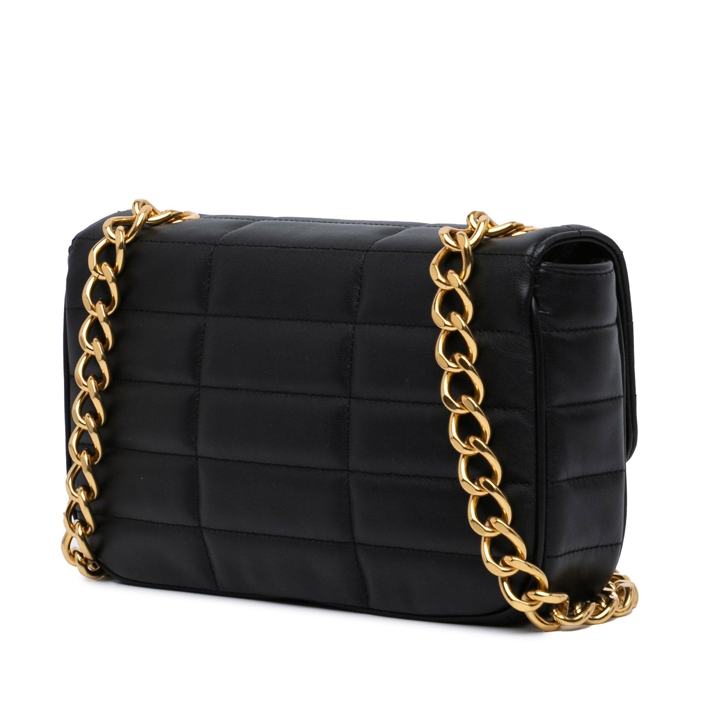 Celine Monochrome Shoulder Bag Black