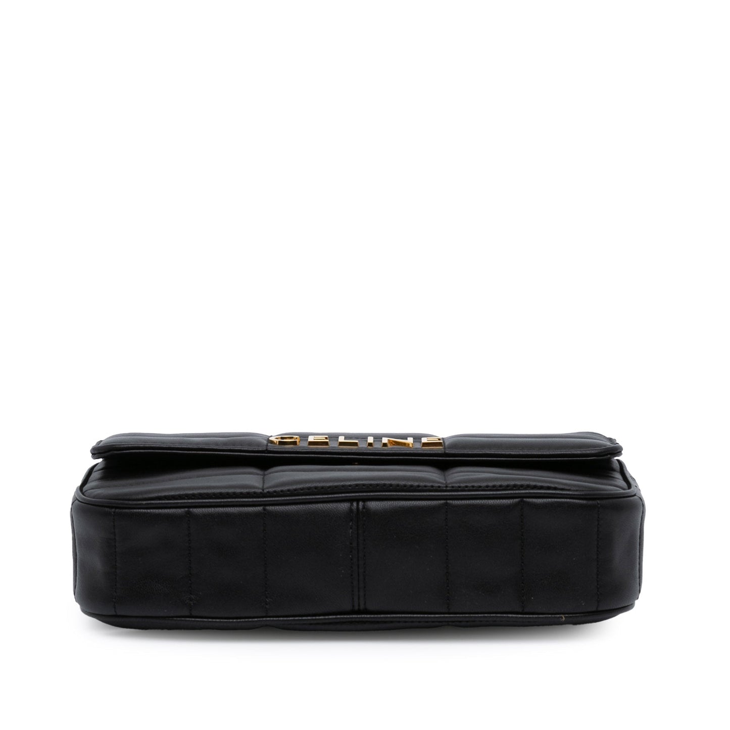 Celine Monochrome Shoulder Bag Black