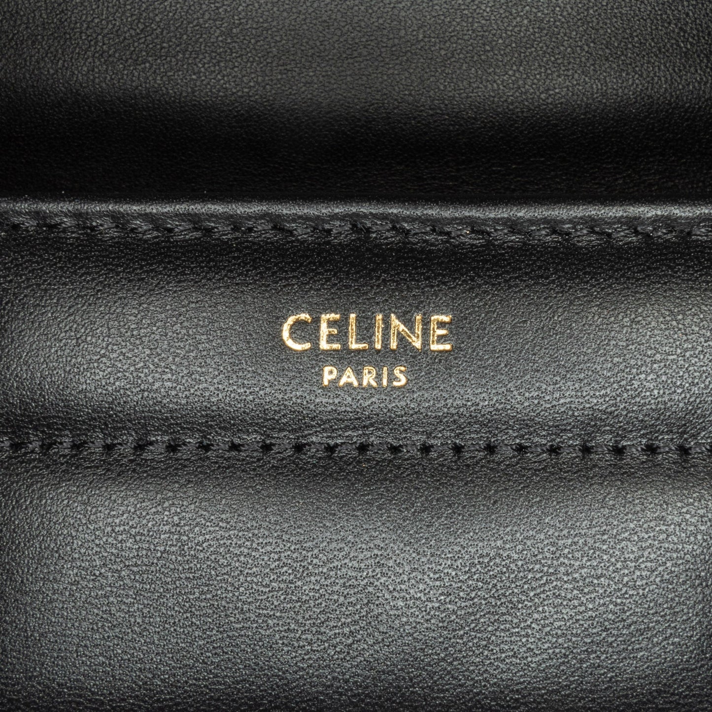 Celine Monochrome Shoulder Bag Black