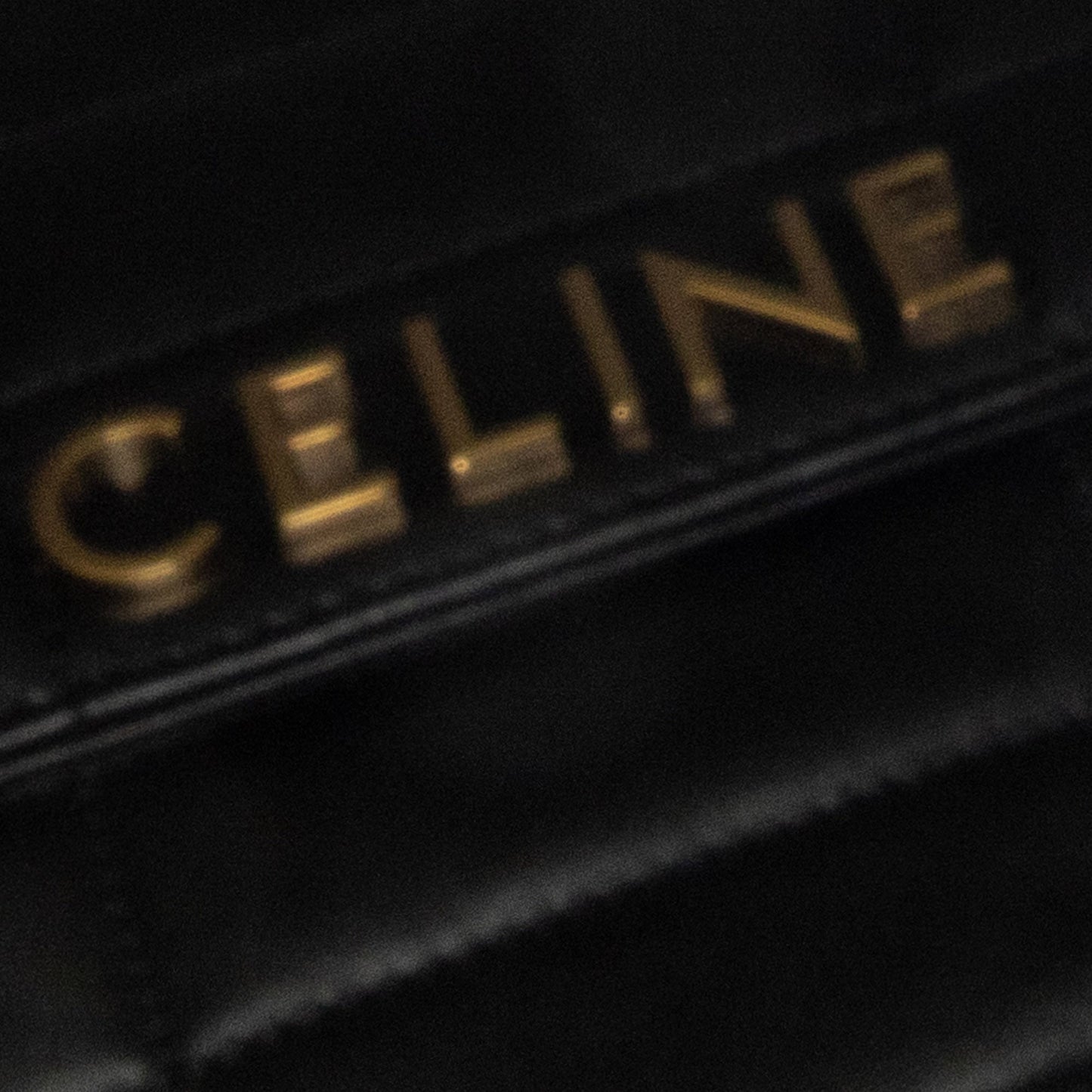 Celine Monochrome Shoulder Bag Black