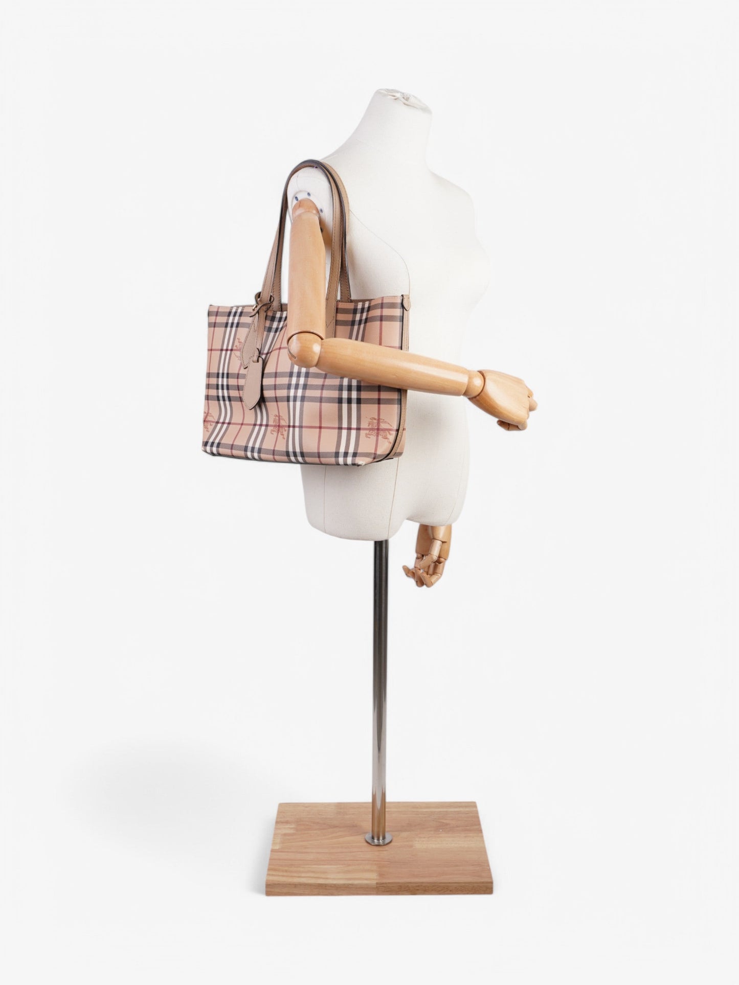 Burberry Shopper Check Coated Canvas