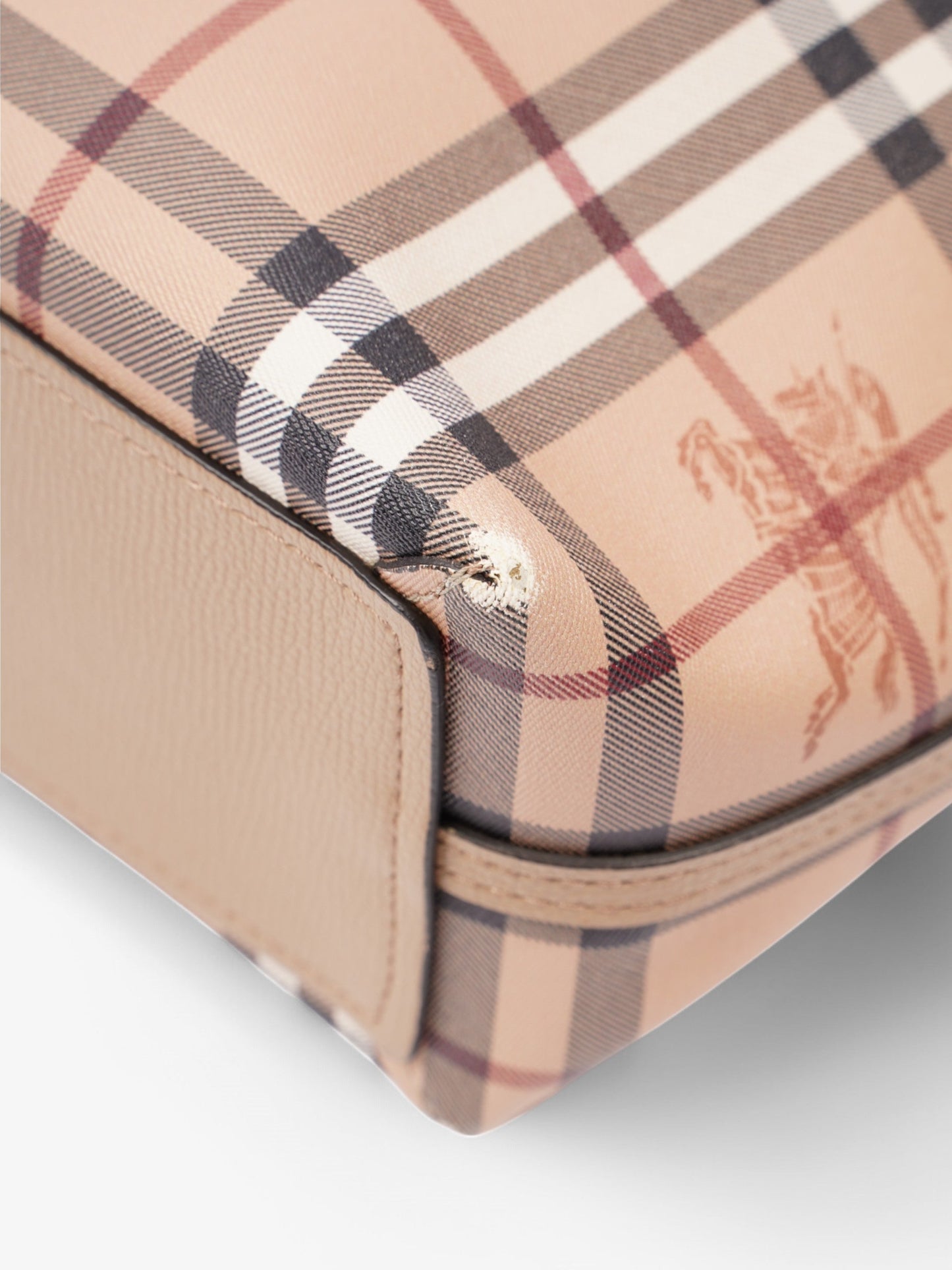 Burberry Shopper Check Coated Canvas