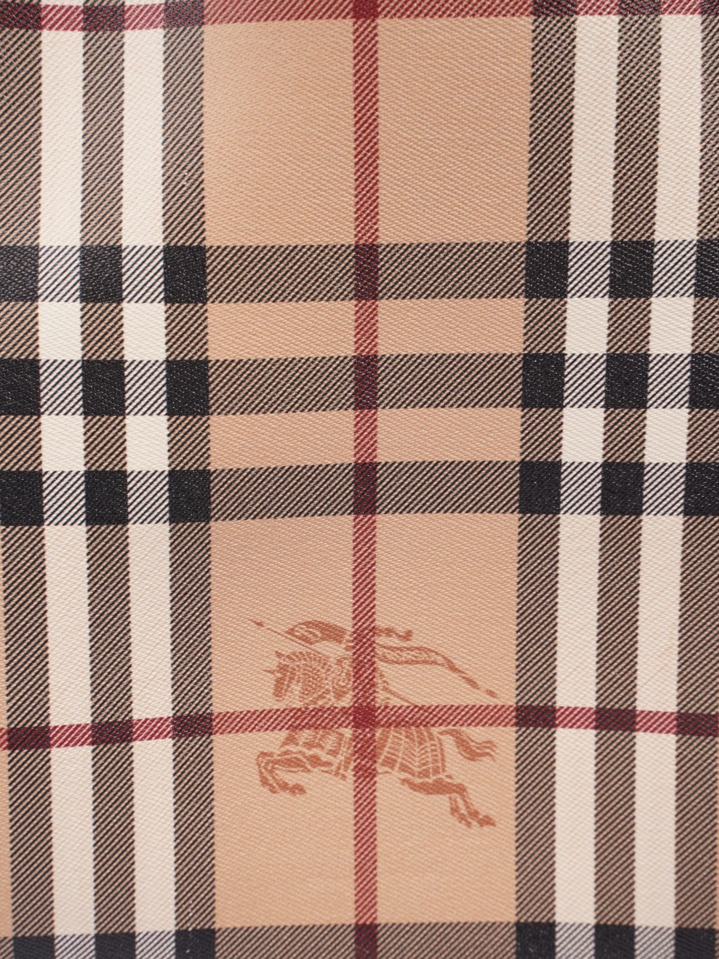 Burberry Shopper Check Coated Canvas
