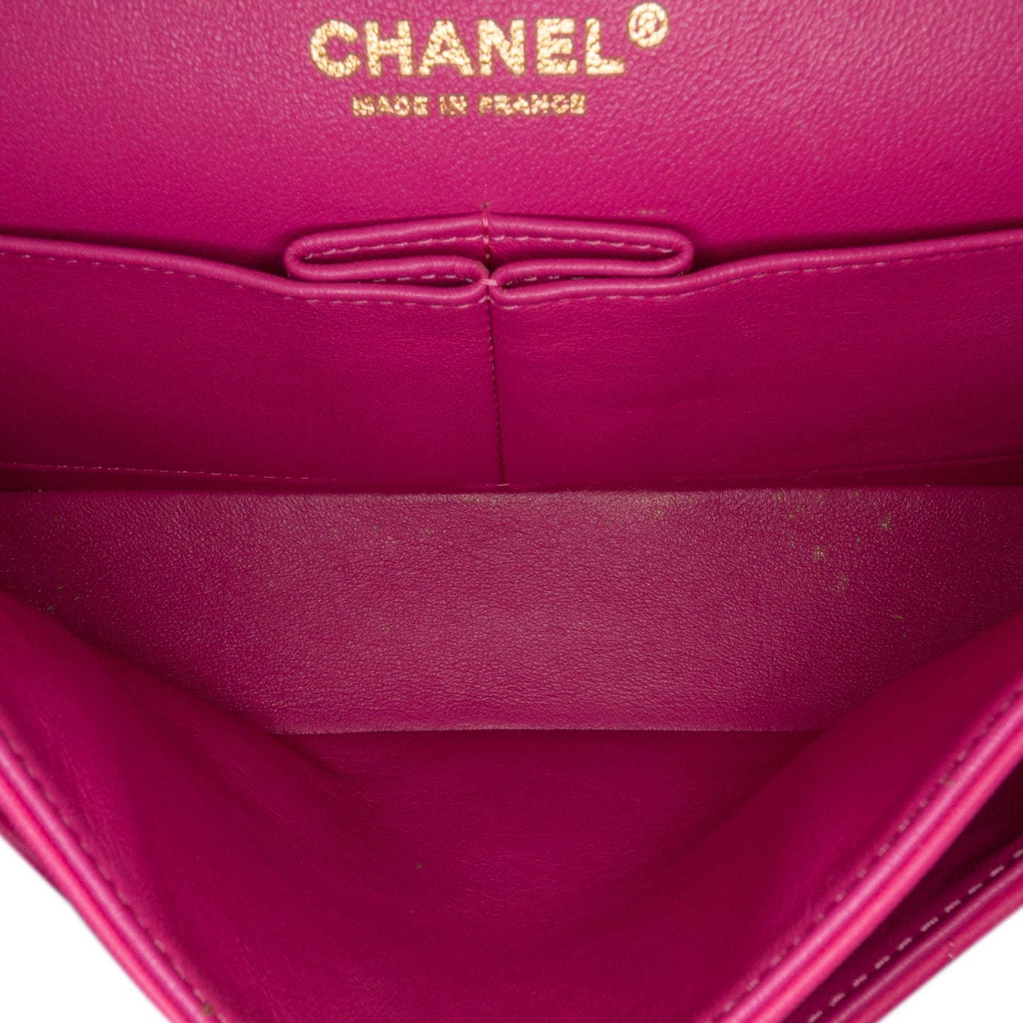 Chanel Medium Classic Chevron Lambskin Double Flap Pink