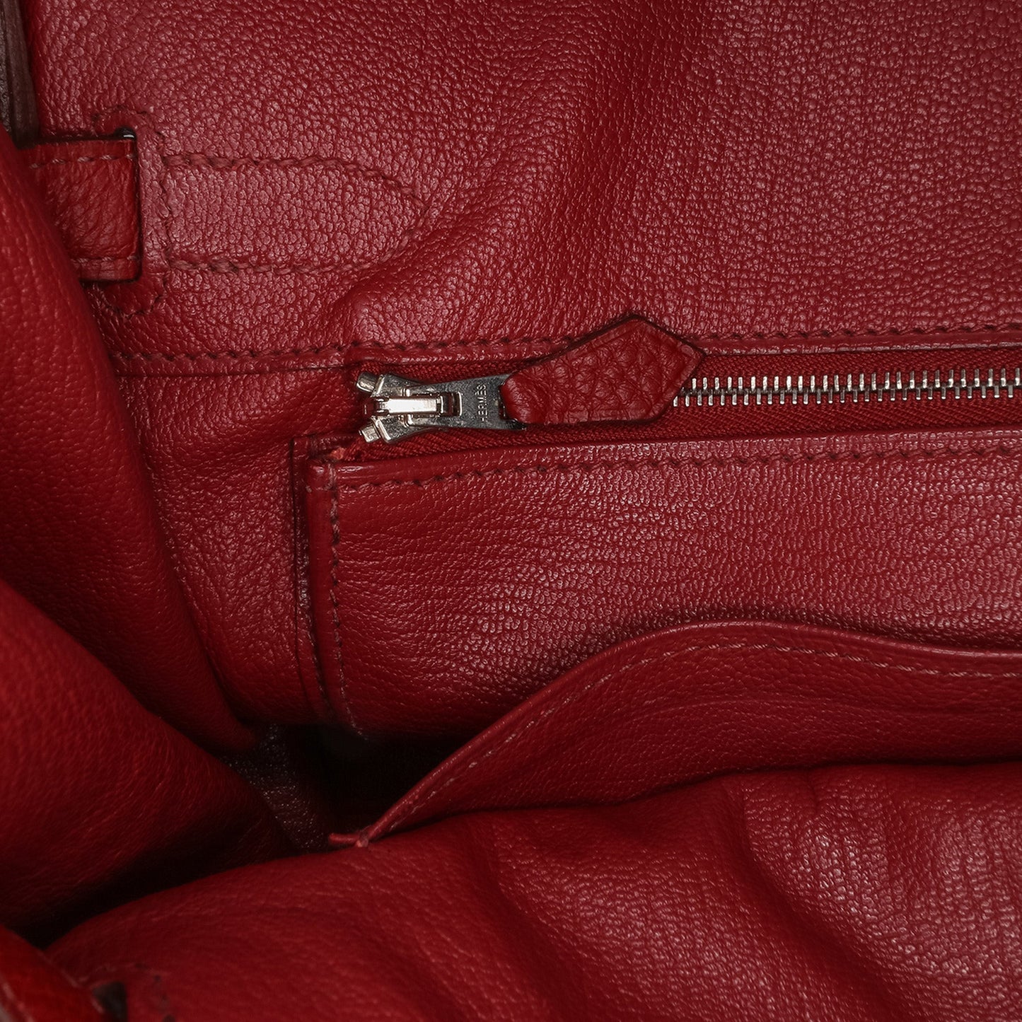 Hermès Clemence Birkin Retourne 30 Red