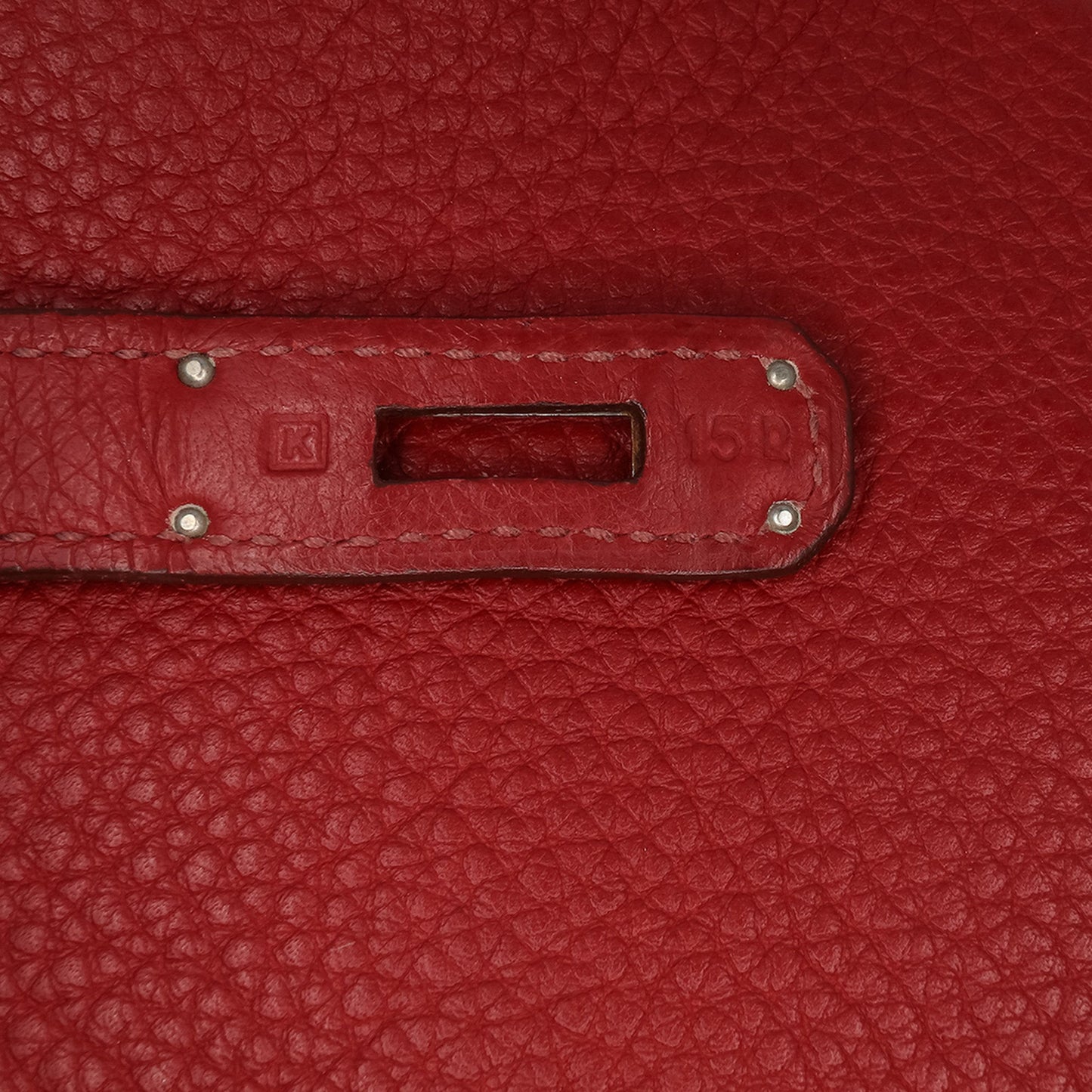 Hermès Clemence Birkin Retourne 30 Red