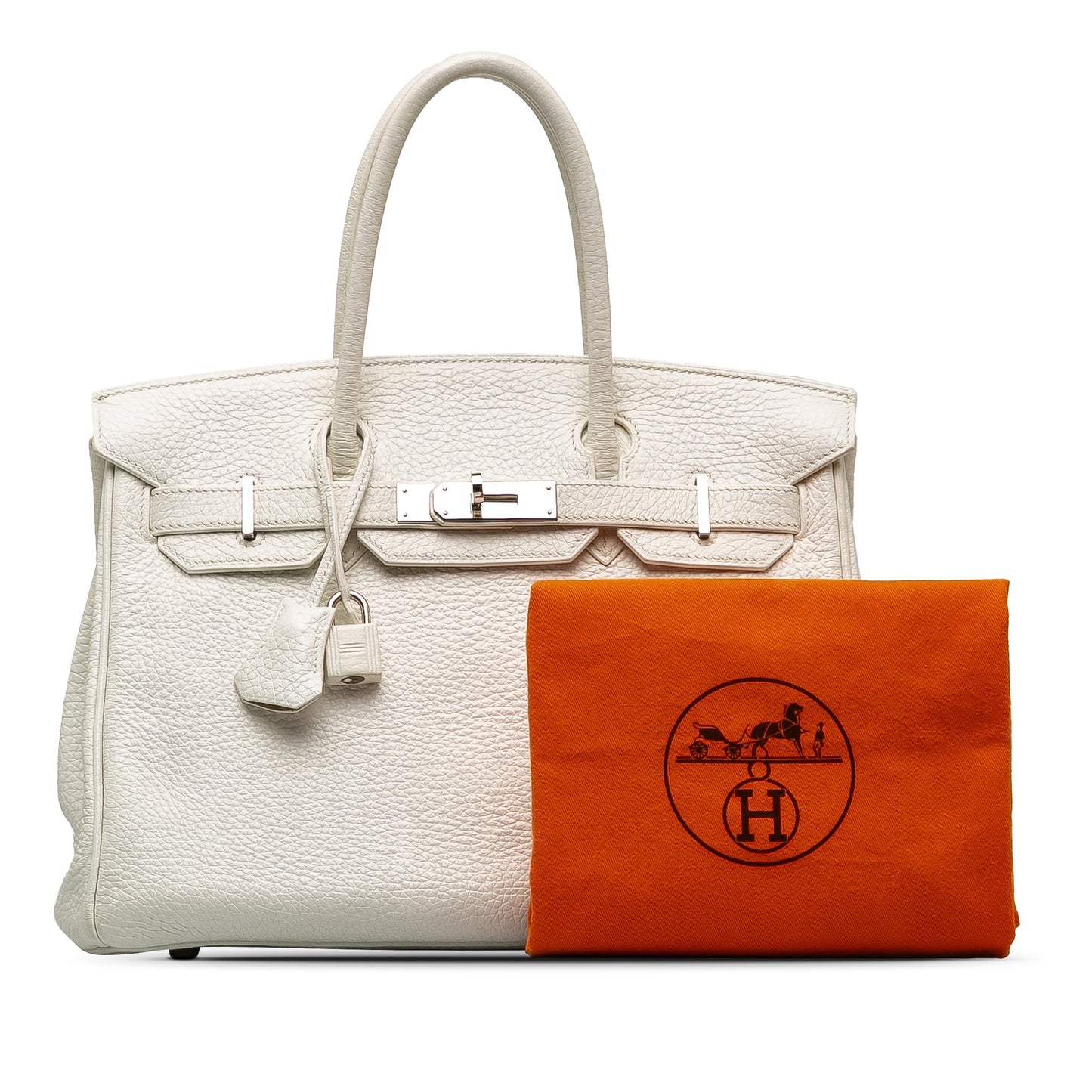 Hermès Clemence Birkin 30 White