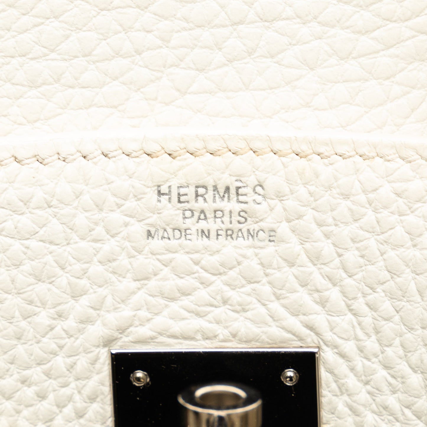 Hermès Clemence Birkin 30 White