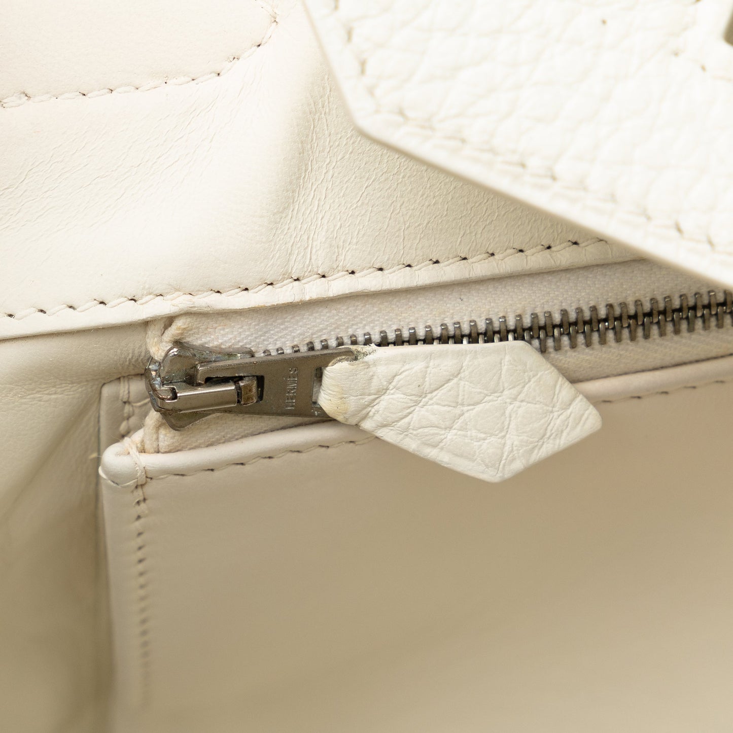 Hermès Clemence Birkin 30 White