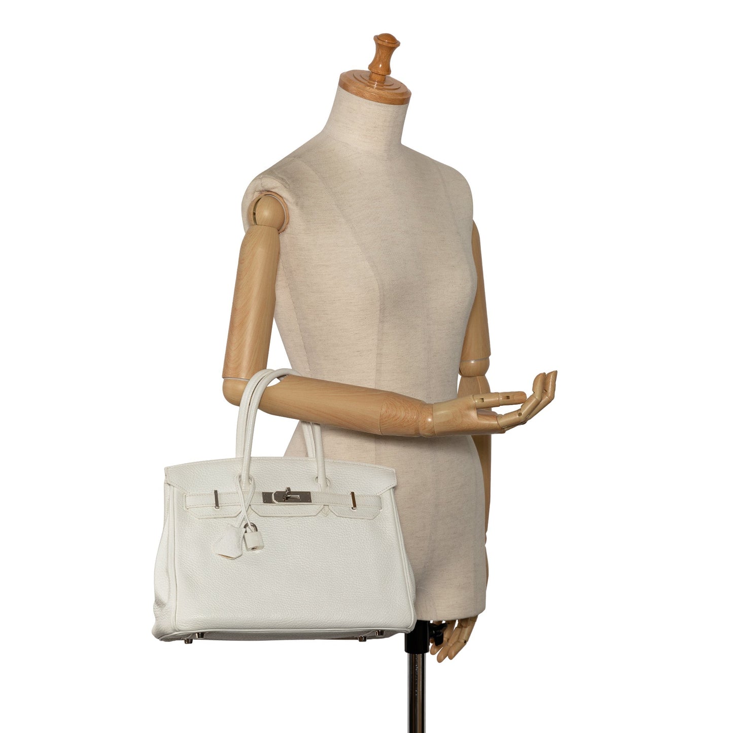 Hermès Clemence Birkin 30 White