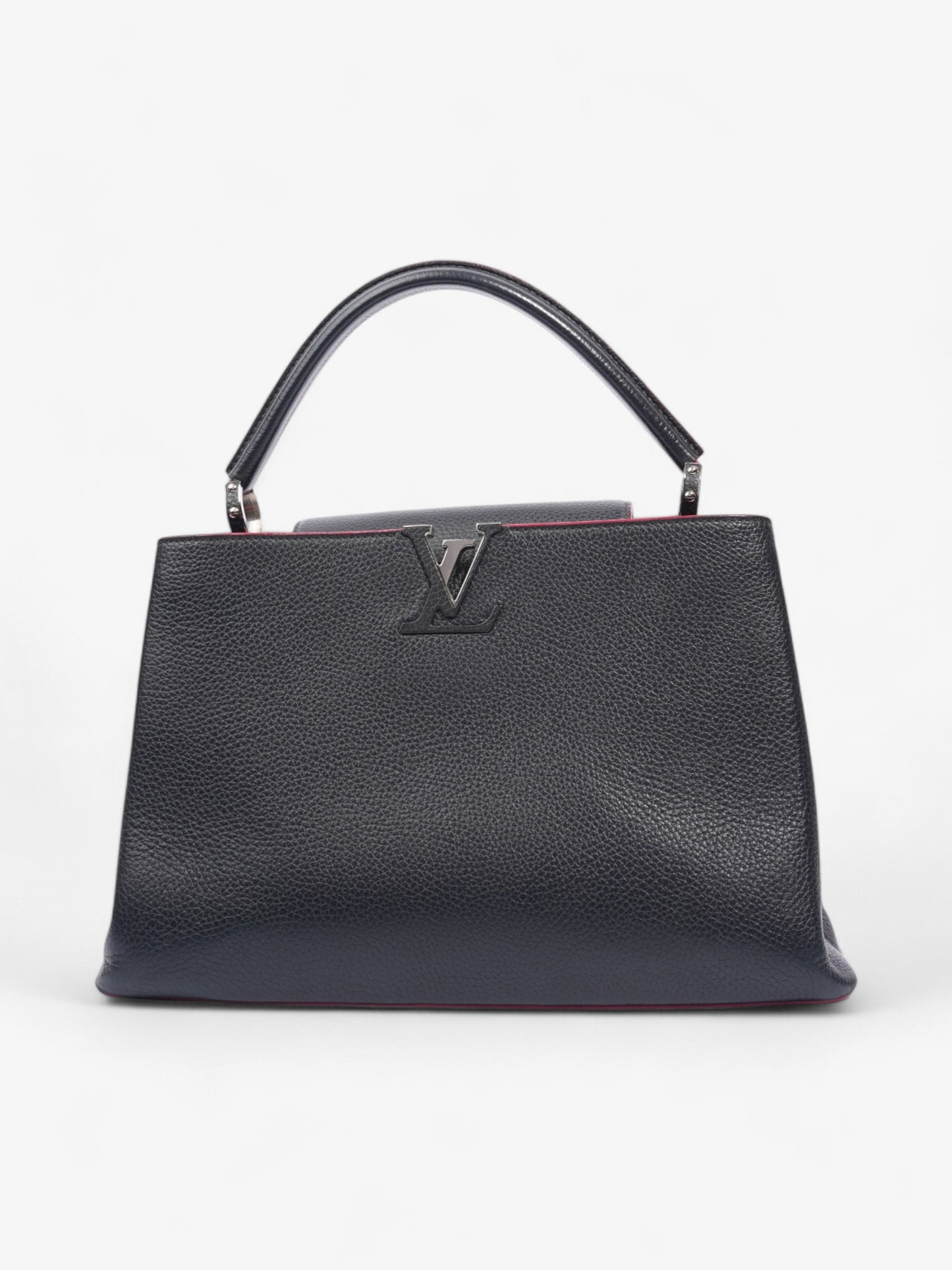 Louis Vuitton Capucines Navy Blue / Fuschia Taurillon Leather MM
