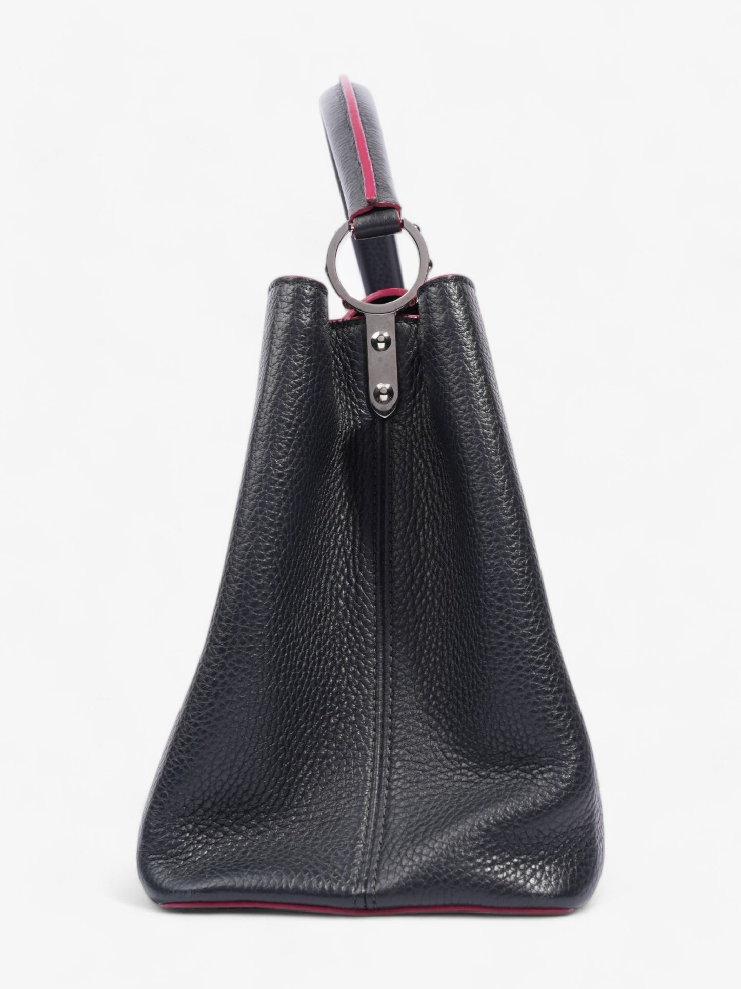 Louis Vuitton Capucines Navy Blue / Fuschia Taurillon Leather MM