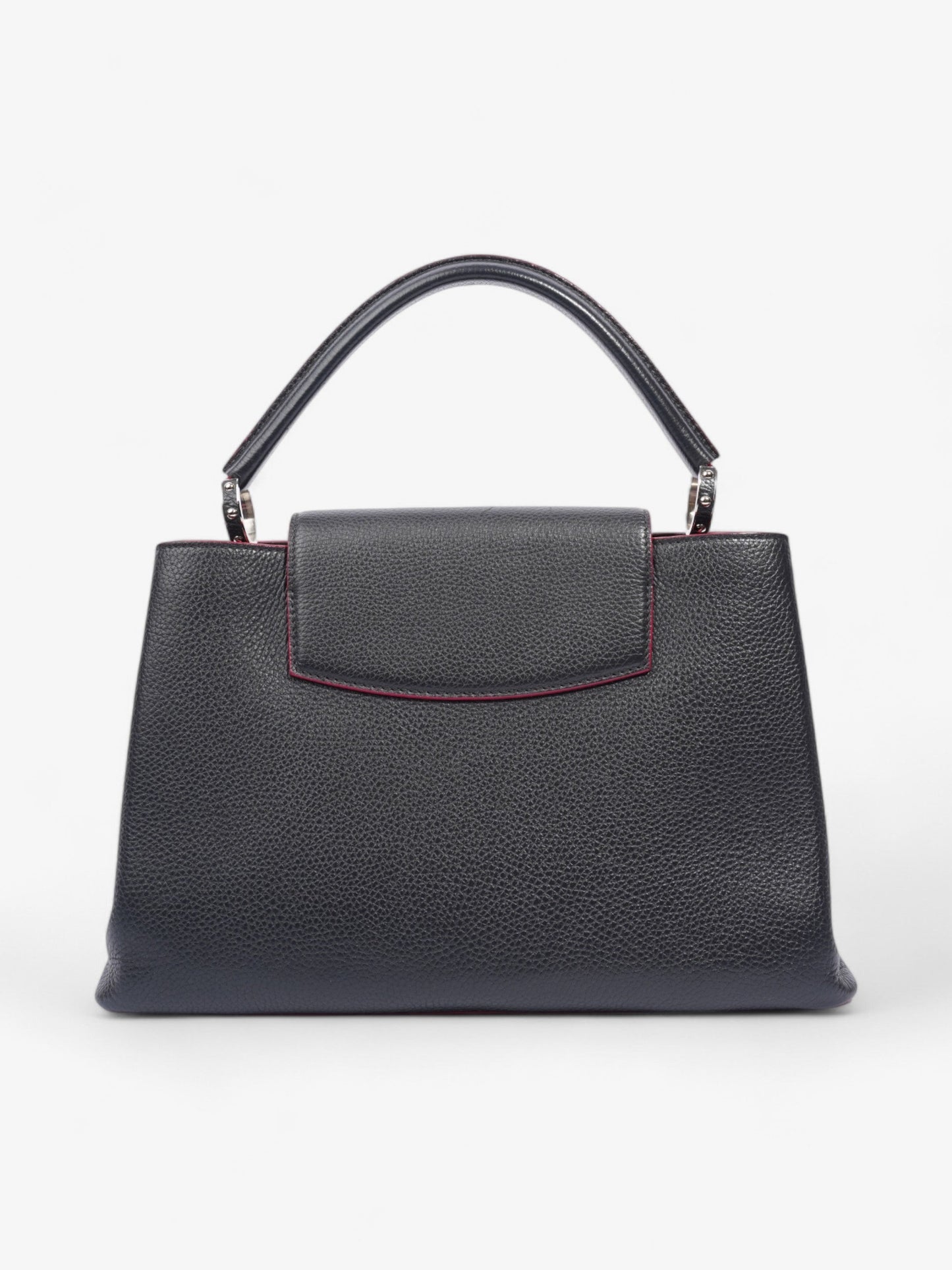 Louis Vuitton Capucines Navy Blue / Fuschia Taurillon Leather MM