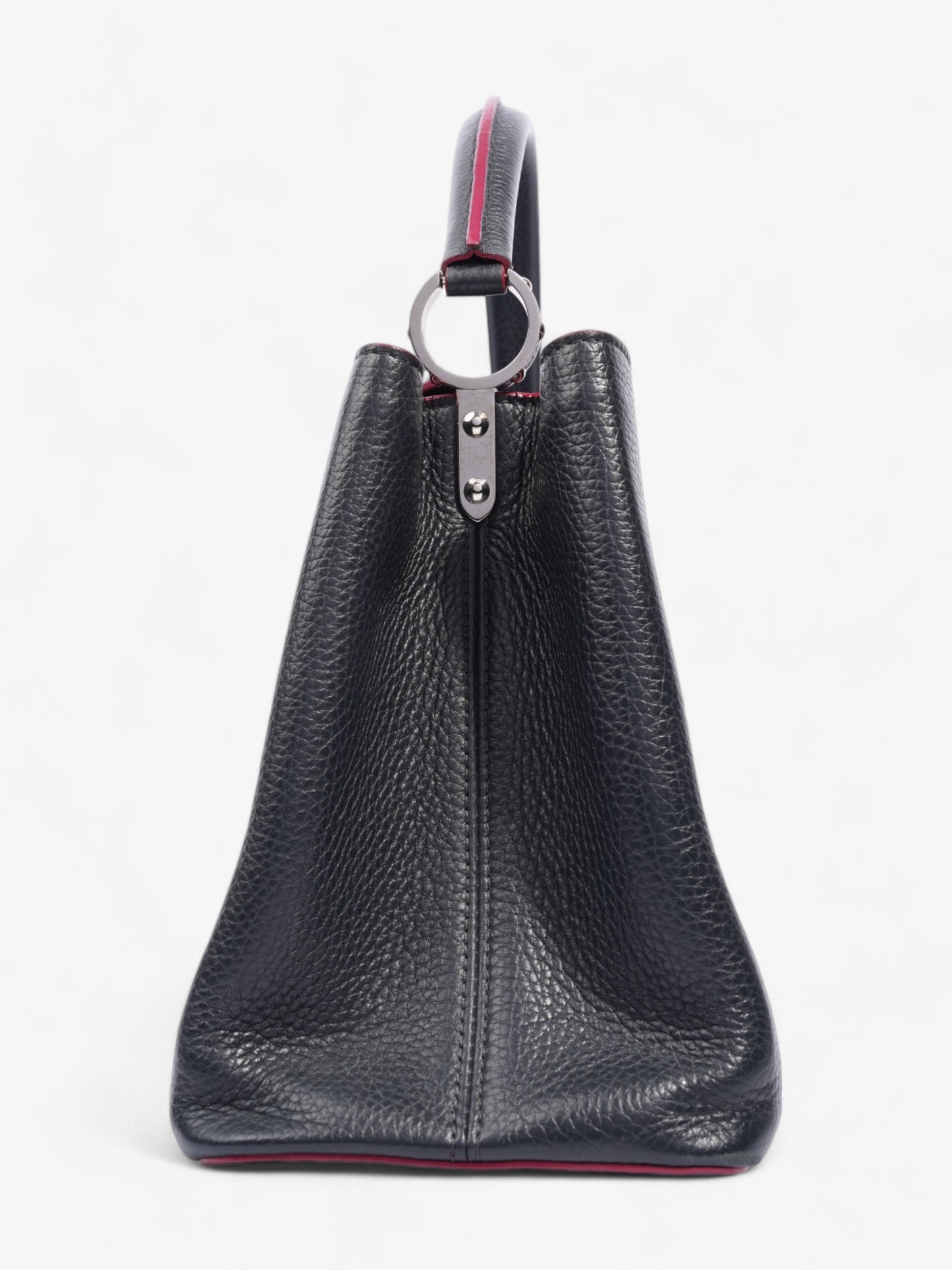 Louis Vuitton Capucines Navy Blue / Fuschia Taurillon Leather MM