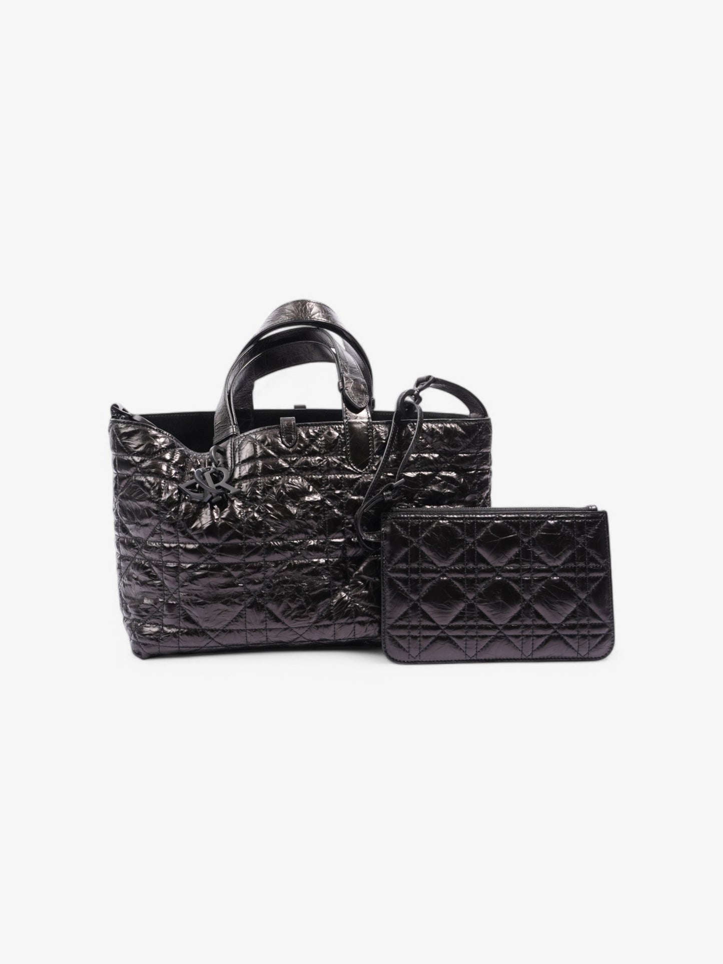 Christian Dior Toujours Bag Dark Chocolate Brown Leather Medium