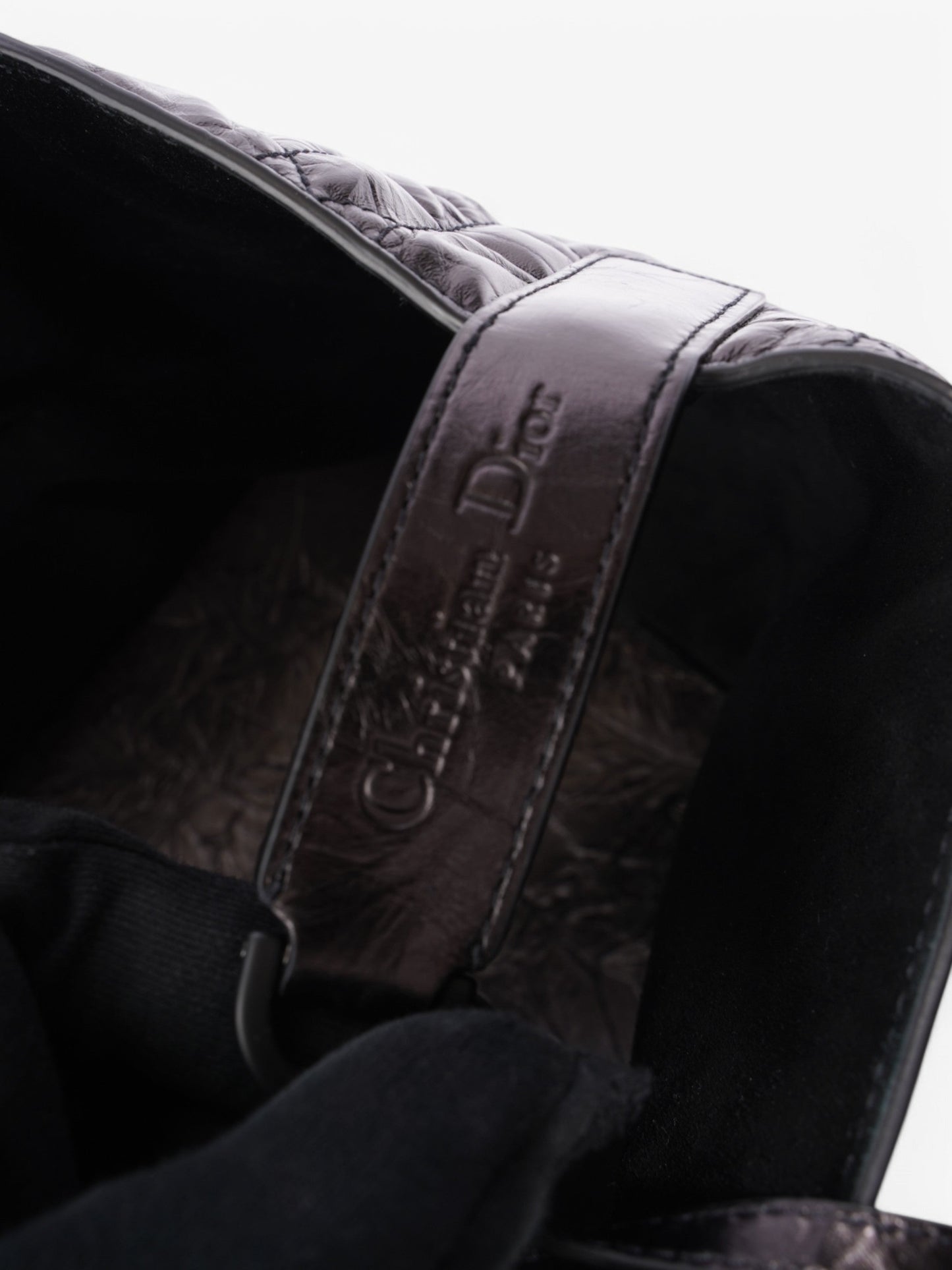 Christian Dior Toujours Bag Dark Chocolate Brown Leather Medium