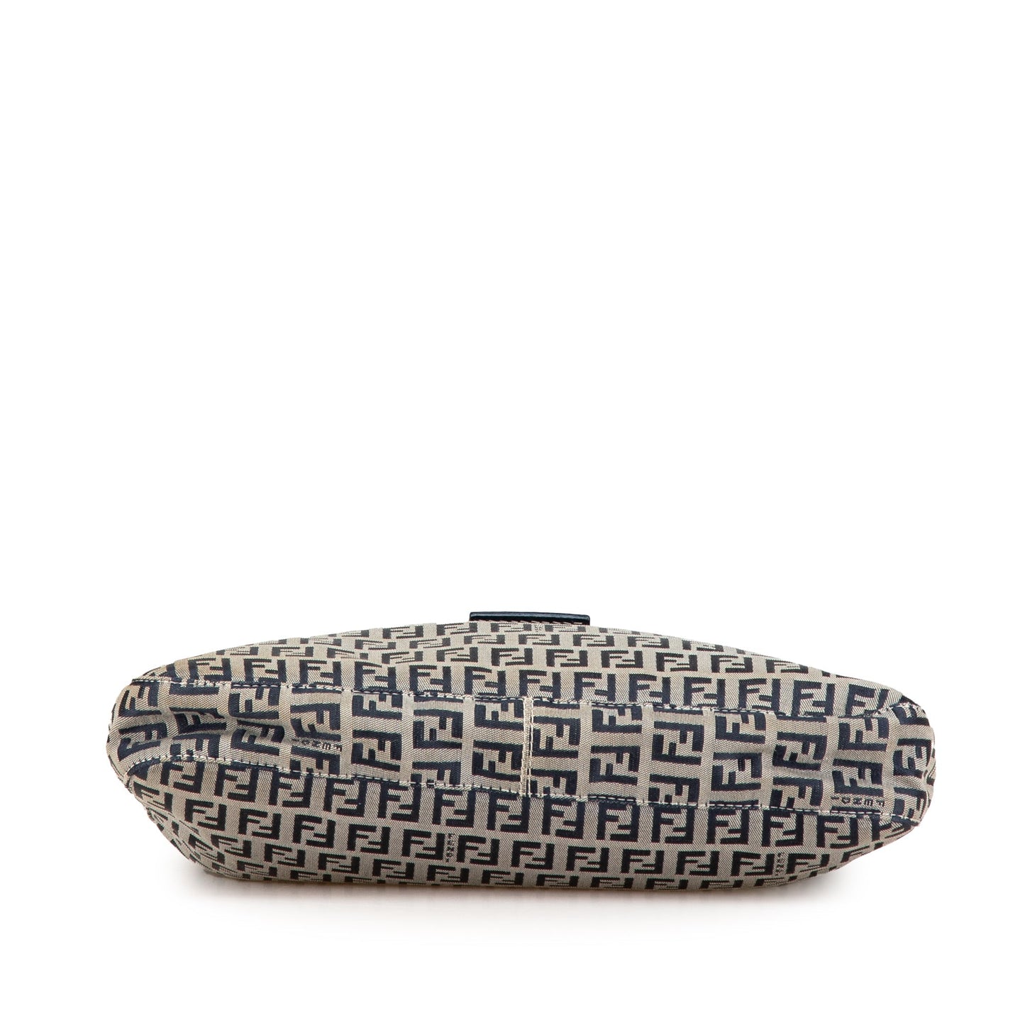 Fendi Zucchino Canvas Shoulder Bag Gray