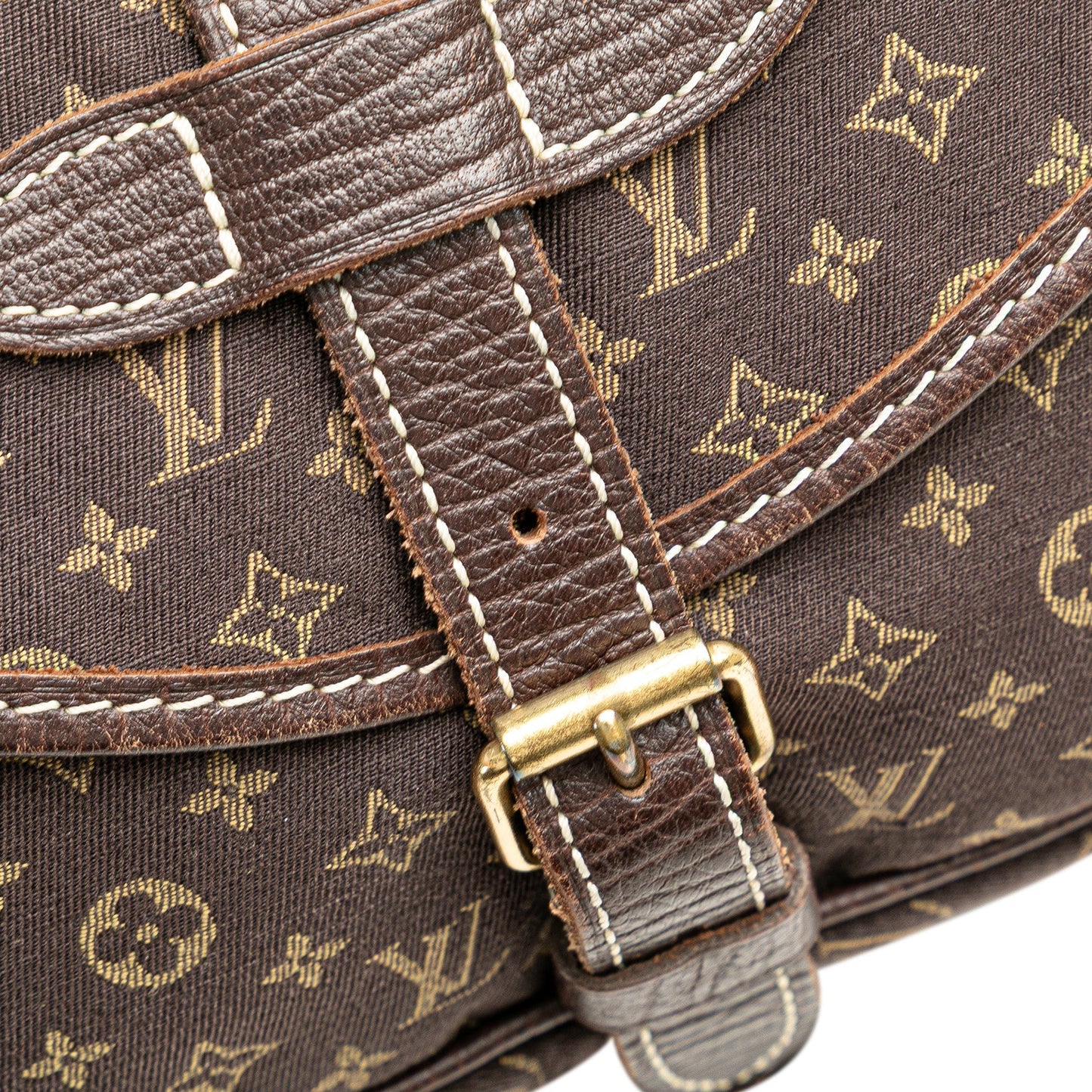 Louis Vuitton Monogram Mini Lin Saumur 30 Brown