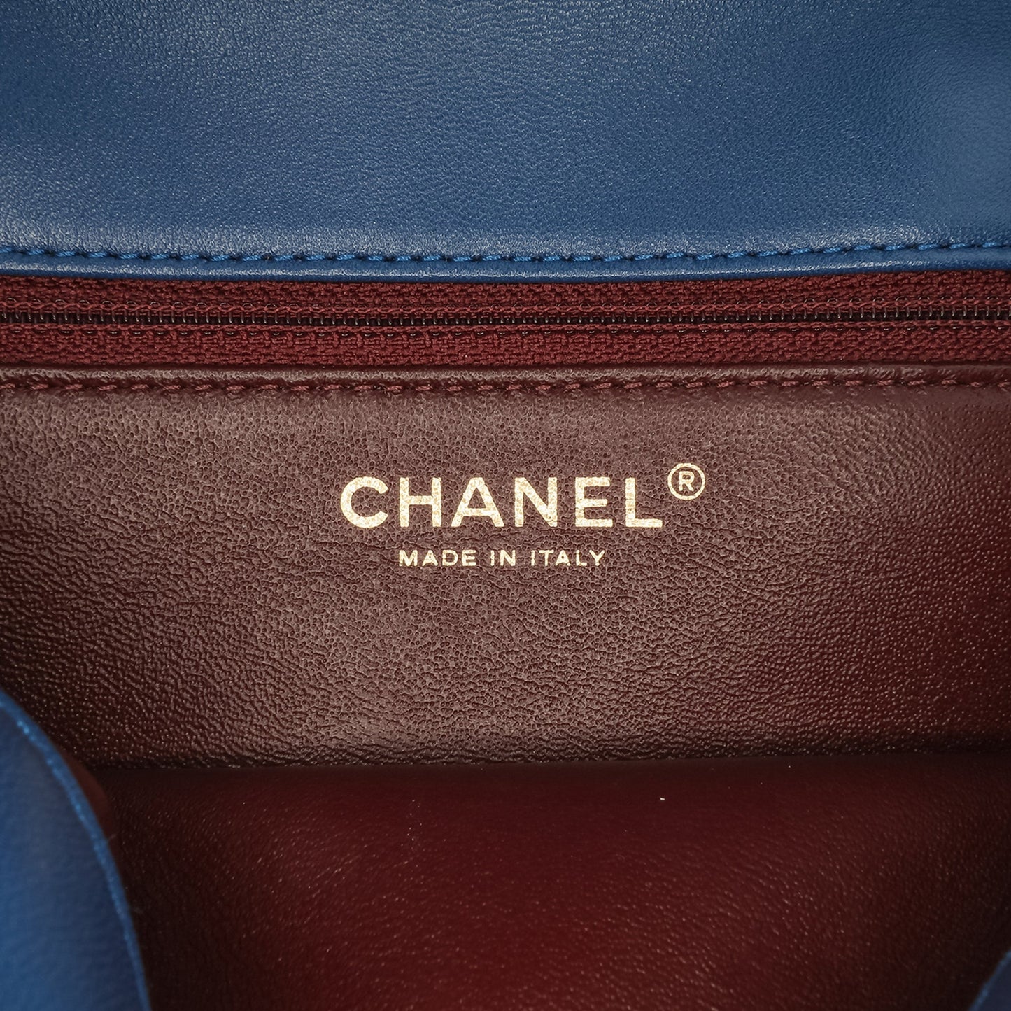 Chanel Medium Lambskin Trendy CC Flap Blue