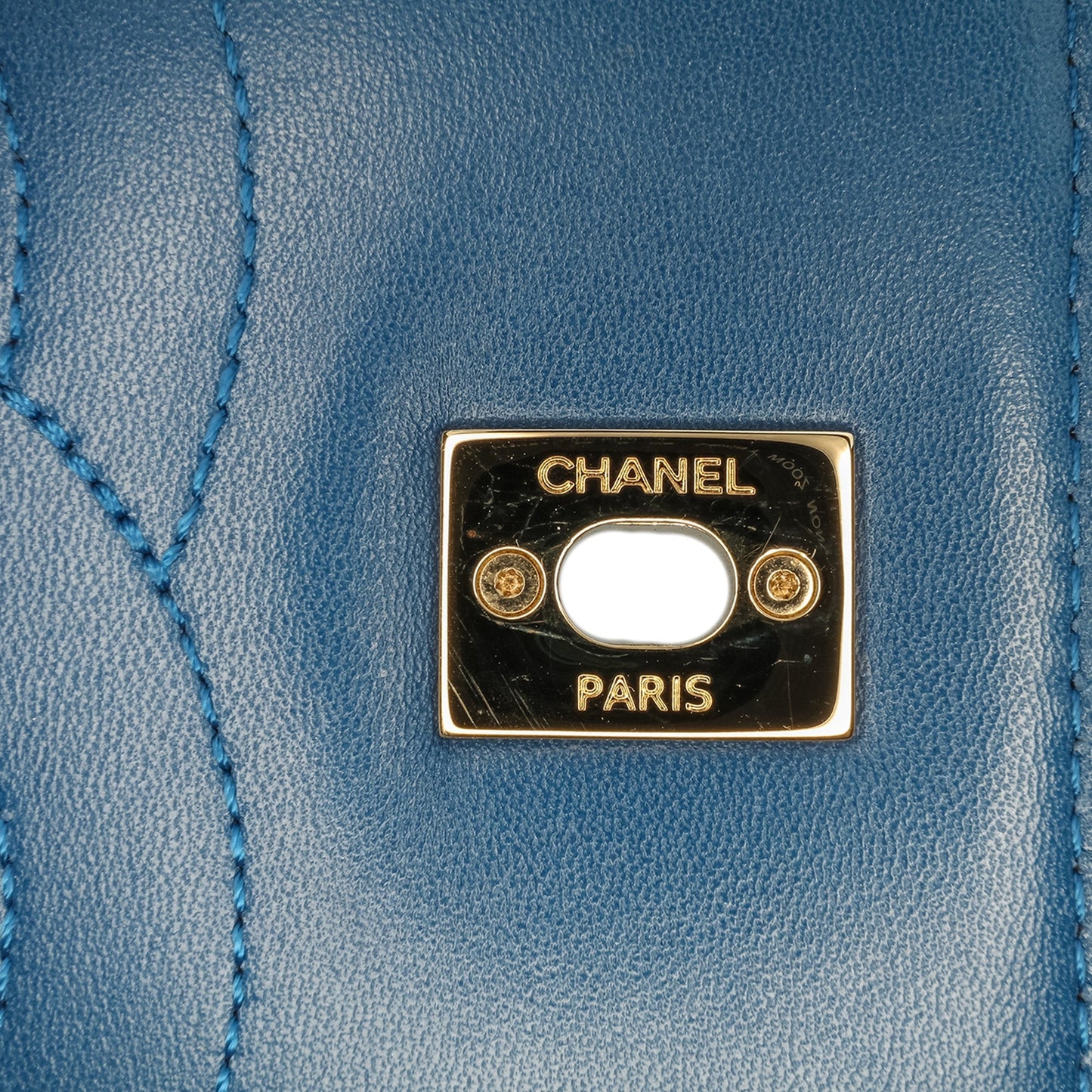 Chanel Medium Lambskin Trendy CC Flap Blue