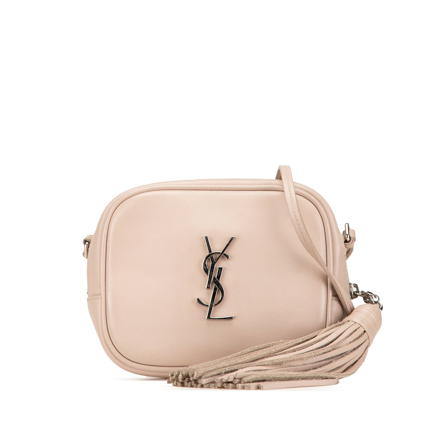 Saint Laurent Nappa Monogram Blogger Bag Brown