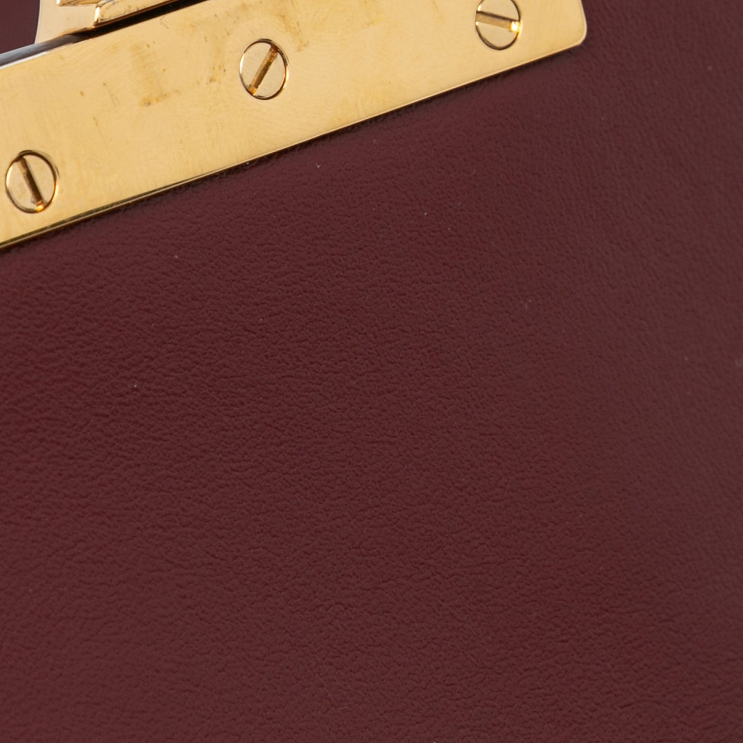 Celine Large Shiny Calfskin Triomphe Crossbody Red